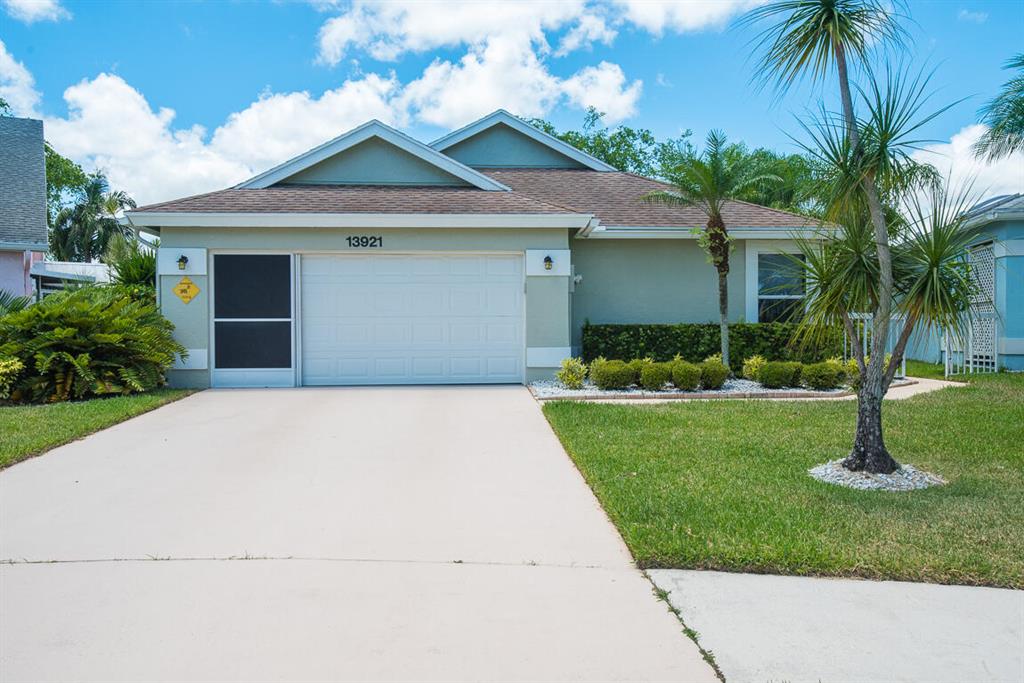One of a kind! Only Home built like this in the community, so beautiful and amazingly clean, high vaulted ceilings to give you that bright open feeling. Right on the water with great views, even have water views from your driveway. All up dated Kitchen, Master Bathroom and so much more. Enjoy the water views from your wide-open oversized Florida Room, Lots of room for entertaining or just relaxing. Even enjoy being out in your Screened in Garage. Home also comes with a brand-new AC. While being in a community that offers so much, Cable with HBO, Alarm Monitoring, Lawn Maintenance, Exterior Painting, 2 Pools, Tennis, Pickleball and lots more. Located close to all that Delray Beach has to offer, Ocean Beaches, Restaurants, Shops, and easy access to highways.  www.pineridgeatdelraybeach.com