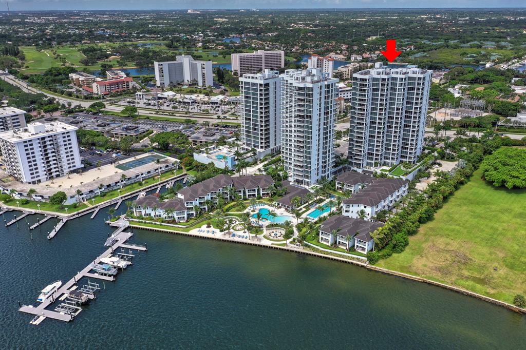 Highly Sought After ''Azure'' Model in the North Tower. This High-End Contemporary Condo boasts over 3,000 total sq. ft. Spectacular Intracoastal Bay and ocean views from the large oversized covered east and west facing Terraces with room to Dine & Relax on Outdoor Furniture watching dazzling Sunrises and Sunsets. This incredible floorplan features 4 true Bedrooms since the owners turned the Den into a bedroom with a closet. All the bedrooms have a full en suite bath. 10 Foot Ceilings and Open Floorplan with Lots of Natural light from Floor to Ceiling, Impact Windows & Sliding Doors around the entire spacious and totally open Kitchen, Dining and Oversized main living areas. Exquisite details and finishes throughout this modern & newly constructed condominium. Gourmet Open Kitchen with Quartz Counter Tops, Top of the Line Jenn Aire Appliances and Sleek European Cabinetry, and oversized center island and breakfast bar. Porcelain Tile Flooring throughout and Custom Window Treatments and Light Fixture upgrades as well as fabulous custom &amp; contemporary wood built-in shelving and storage to create a beautiful entertainment/media center in main living area.   Custom Designer Wall Coverings in the Foyer &amp; main halls and bathrooms with a California Built-in Closet in the Master Bedroom just to mention some of the many upgrades and finishes.  
The Water Club is one of the finest full-Service Waterfront Communities in all of the Palm Beaches with a fantastic mix of Resort Amenities featuring two fitness centers, yoga and stretch areas &amp; multipurpose activity rooms.  Men's and Woman's Spa and saunas, Large Social &amp; Club Room with Billiards, Bar Area, Card, and Lounge Areas with Covered Eating Areas and BBQ Areas Outside.  Large Heated Main Pool and Spa and Separate Lap Pool. Also, Beach Areas and Outdoor Designated Smoking/Cigar Areas next to the waterfront as well as a Marina and Day Dock for those without a Boat Slip of their own. The Water Club also has a Pickle Ball Court, Kayak &amp; Bike Storage, two Hotel Style Suites for guest rentals and Treatment Rooms for Massage or other services. The Water Club is a pet friendly property with a beautiful on-site dog park.
