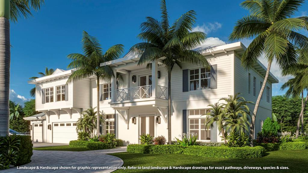 Prime Waterfront / New Construction - soon to be one of the most sought-after waterfront properties in all of South Florida. Sited on .62 acres in the heart of the Palm Beaches, boasting 240 feet of new seawall with no fixed bridges and ocean access. Bring your large yacht or multiple vessels - 75' from the Intracoastal Waterway.  Live the life you've dreamed of in this one-of-a-kind waterfront residence.  Built with the utmost quality finishes and construction, highlighting the transitional-coastal-modern design and architectural elements which truly define Coastal living.  Spacious 5-bedrooms plus den/office & separate study, 5.5 baths, 3-car garage, expanded great room opening to a chef's kitchen, covered lanai and infinity-edge pool