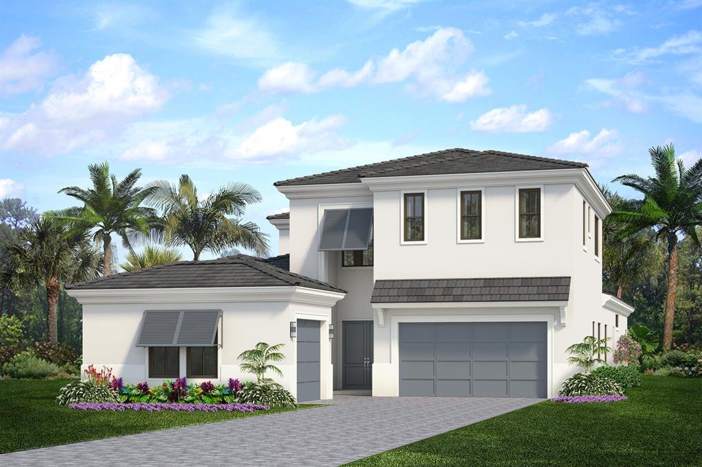 **NEW CONSTRUCTION DELIVERING FEB. 2023** This stunning two-story 5 Bedroom lakefront home offers a huge Second-Story Loft and Covered Balcony that gives lots of indoor and outdoor second-story living space to the 3 upstairs Bedrooms. The spacious Island Kitchen features white cabinetry with contrasting grey cabinetry on the Island, marble backsplash, quartz countertops, second-tier upper cabinets, and GE Monogram appliances. All main living areas include Silver laminate wood flooring. This gorgeous home is located only steps away from the community's state-of-the art ameneties including resort-style pool, fitness center, social gathering spaces, playground, and sports courts.