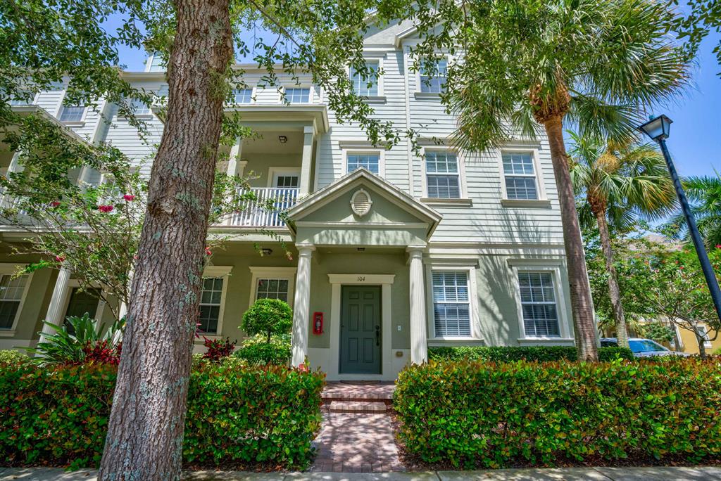 Top location in the heart of Jupiter close to A-Rated schools! More than 2000 sq ft of living space in this end unit, 3 story town home directly across from the community pool & common green space. Enjoy the privacy of the top floor with 3 bd/2 ba (including master), large living area with plenty of extra light on 2nd floor with kitchen, dining & entertaining, downstairs has a flex room den/office/easy 4th bdr with 1/2 bath. Tile in living/kitchen with wood flooring in rest of unit. Large 2 car garage with plenty of storage throughout. New AC 2020. Ample common parking. Enjoy the convenience of a short walk to Starbucks, Publix and other local stores. Close to I95, US 1, great beaches, world class golf courses, shopping, PBI Airport, fine dining and more. No lease first year.