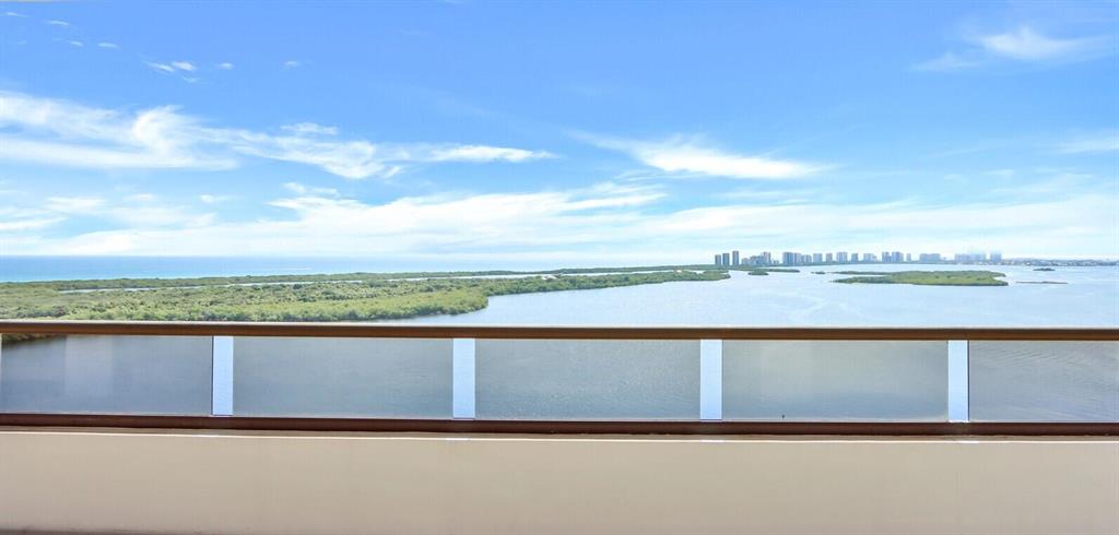 Sweeping panoramic views of ocean and wide intracoastal waterway.  This condo has the coveted Southeast exposure with no obstructions on the 20th floor.  Spacious 3 bedroom and 3.5 bath floor plan with a wrap-around view balcony and floor to ceiling windows in every room.  Many updates have already been done including an opened up kitchen to take in all the views, marble floors and crown molding.  The primary suite features two large walk-in closets, double-sink vanity and dressing vanity, separate walk-in shower and soaking tub.  You will get lost in the views located at the point of Old Port Cove. 24-hour manned gatehouse, 24-hour concierge, New pool, pool deck and fitness center under construction, 2-mile waterfront walking path, adjacent to the mega-yacht marina and restaurant.