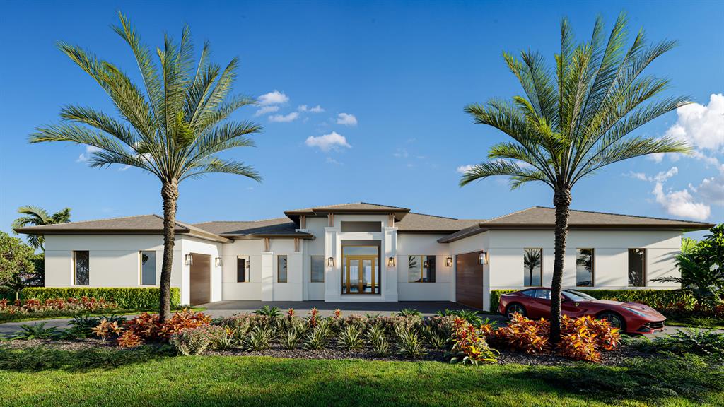 WELCOME HOME! Be the first one to put your hands on this magnificent brand new property overlooking the 18th hole of the PGA National Estates Golf Course in Palm Beach Gardens. A total of 5 bedroom, 4.5 baths, 3 car garage with a little less than 7,000 sf under roof, all on a phenomenal 1 acre lot. Contemporary style and open floor plan; 19-foot foyer, 14-foot ceilings in main area, 12-foot ceilings throughout, 15-foot island for unforgettable culinary experiences, a master suite leading to covered lanai, full outdoor kitchen, club room opening to the spacious pool deck. Top-of-the-line finishes and fixtures throughout. Thermador appliances including a 24'' wine-column and a 1,000 gallon propane tank. Potential to semi-customize some of the finishes. Delivery July 2023.