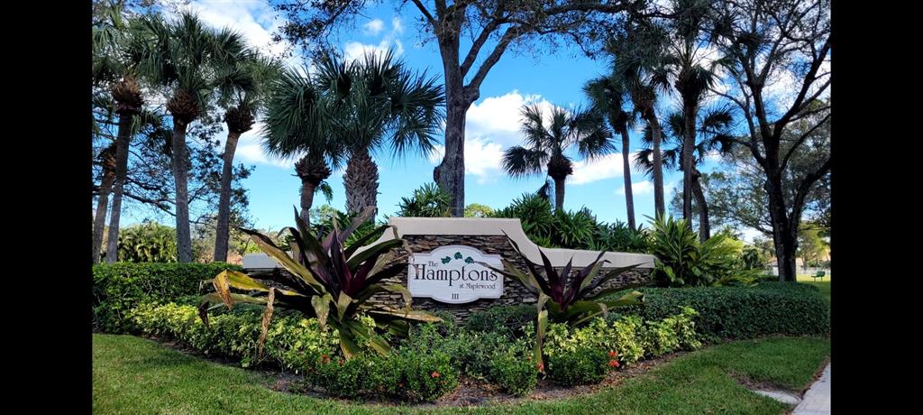 Welcome to The Hamptons at Maplewood in Jupiter! This lovely desirable Divosta built community is centrally located within Jupiter and is well known for its gorgeous lakes and mature oak trees which canopy the streets. This SINGLE LEVEL  home offers spacious 3 bedrooms, 2 full bathrooms, a full size laundry room and 2 car garage. Kitchen and bathrooms tastefully remodeled, gorgeous crown molding though out. Every room has 10 foot ceilings,  plenty of flowing natural light. Private back yard beautifully landscaped with paver patio and room for a pool.  Solid Built CBS Construction by Divosta