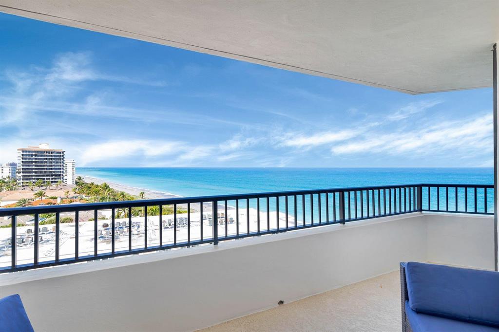 AMAZING UNOBSTRUCTED OCEAN VIEWS FROM THE 10TH FLOOR! COME LIVE IN ONE OF THE BEST AREAS OF SOUTH FLORIDA JUNO BEACH! THIS UNIT HAS AN INCREDIBLE WRAP AROUND BALCONY WITH PANORAMIC VIEWS OF THE OCEAN AND JUNO BEACH PIER. IT COMES FULLY FURNISHED EXCEPT FOR THE PRIMARY BEDROOM FURNITURE (DOES NOT CONVEY) EVERYTHING ELSE STAYS! WATERFRONT OCEAN VIEWS FROM ALMOST EVERY ROOM, LARGE PRIMARY BEDROOM SUITE WITH LOTS OF STORAGE SPACE AND GREAT WALK-IN CLOSET.  YOU WON'T BE DISAPPOINTED.