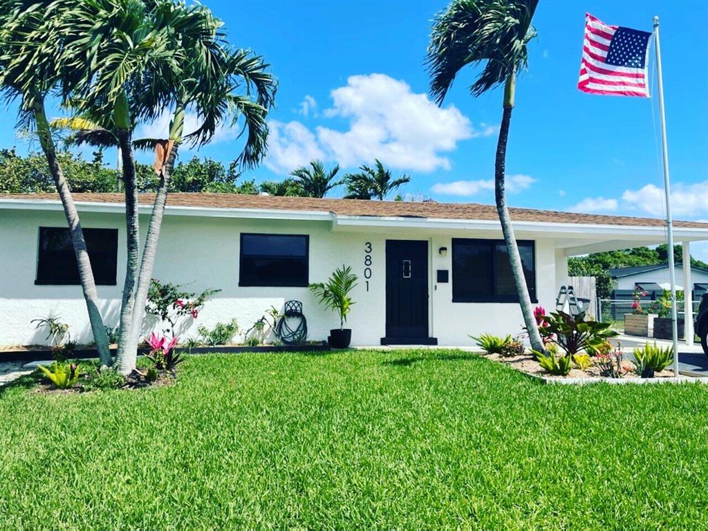 This beautiful 4/1 CBS home is recently updated with a modern exterior including impact windows and exterior recessed downlighting. Front yard was recently re-sodded and has sprinkler system installed. Extra parking space on the side for boat/RV parking. This gem is one of the only homes in Cabana Colony that doesn't back up to another house. The kitchen and bathroom are newly remodeled. Inside has fresh white paint making it bright and airy. Fantastic backyard oasis perfect for entertaining with a large covered deck, paved area and plenty of space for gardening, children, and pets! No HOA fees. Tankless water heater. Just a few houses down from the Cabana Colony park, this home won't be on the market long!