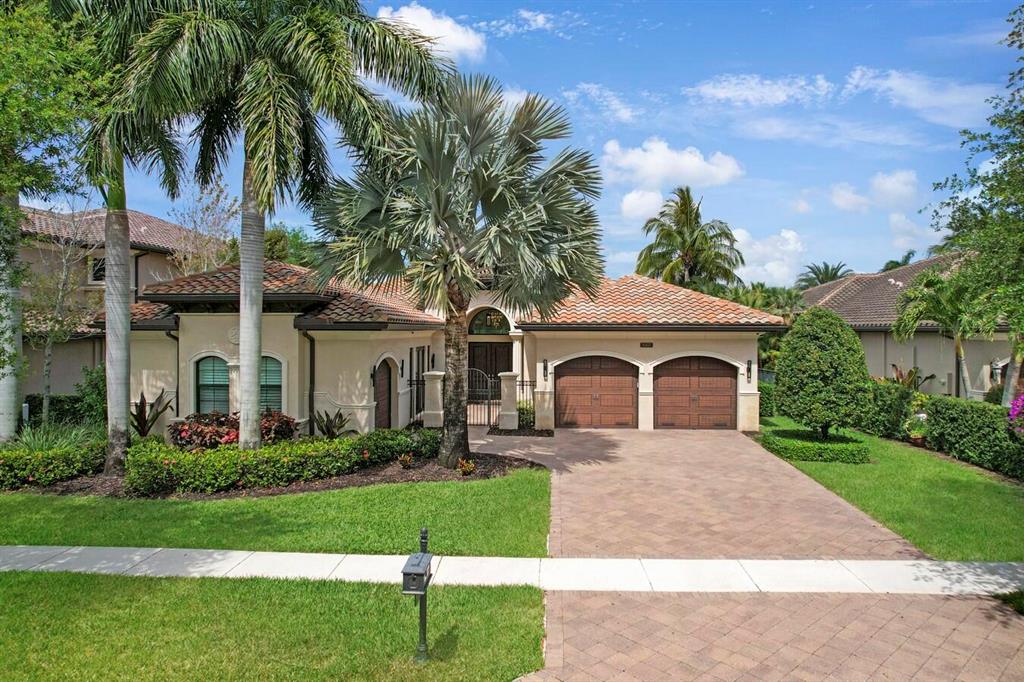 Understated elegance awaits in this Victoria model with home automation and modern finishes. Featuring a state-of-the-art home theater, modern open floor plan and upgrades at every turn. Upgrades include luxurious Daino Reale marble throughout, custom closets, surround sound, wi-fi access points, and automated shades. Entertain in a great room with a wet bar, a formal dining room with custom molding, and an inviting pool. The dream kitchen will inspire your inner chef with its top of the line Viking appliances, Subzero refrigerator, Bosch dishwasher, custom European cabinets with pull-outs, above and below cabinet lighting, Quartz countertops, center island, snack bar and breakfast nook. The divine primary retreat presents coffered ceiling, custom his and hers walk in closets, a morning bar, dual sinks with granite counters, soaking tub and walk-in shower.;Custom garages with epoxy flooring, European cabinets, plantation shutters, speakers, high hat lighting and a Tesla outlet. ;Additional upgrades include crown molding, smooth walls, high hat lighting, central vac and impact windows. ; Enjoy the tropical lifestyle on the covered patio which overlooks the custom pool, travertine decking, upgraded landscape lighting and serene lake view.;The Bridges provides first class amenities that include a clubhouse, fitness center, yoga studio, saunas, indoor sports courts gaming room and children's center. Relax by the resort style pool or the kids aqua lot. The Bridges offer tennis facilities that include Har-tru and hard courts.;Conveniently located close to shopping, dining, entertainment, major highways, airports and "A" rated schools.