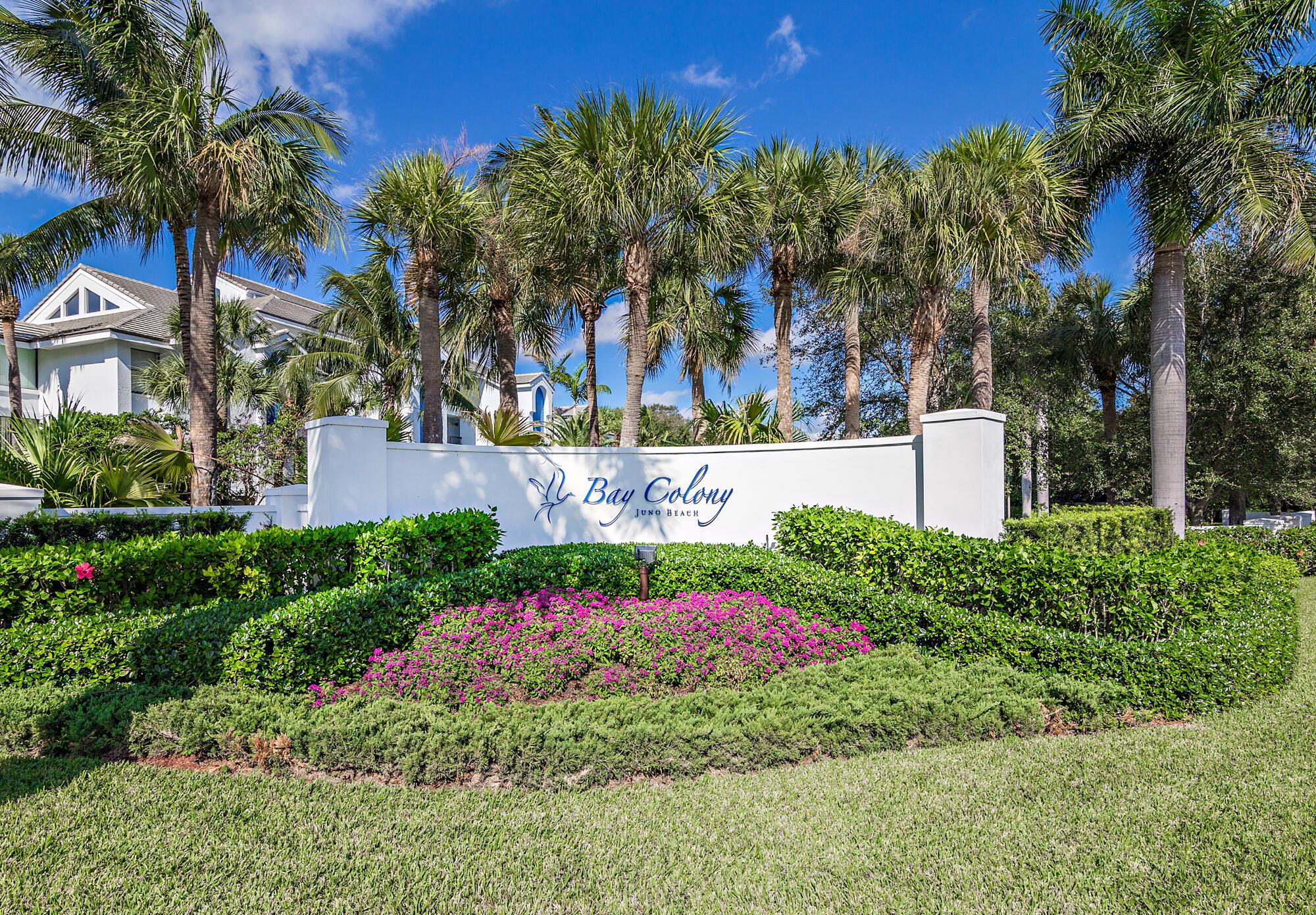 Immaculate two bedroom two bathroom unit with a resort view at Bay Colony. This unit, built in 2014, boasts close to 1700sq. ft. of living space with massive living room with custom modern entertainment center and 2 full baths. Beautiful tile throughout the living space. Countless upgrades including new designer brand appliances, backsplash, shutters and new paint throughout, California closets, upgraded sink and granite in kitchen This waterfront community has a private marina with boat slips available for up to 50' boats. Resort-style amenities include a heated pool/spa, tennis, pickle-ball, and newly updated clubhouse. Located close to the beach, airport, fabulous shopping and excellent restaurants. This condo shows like a model and is a must-see!!