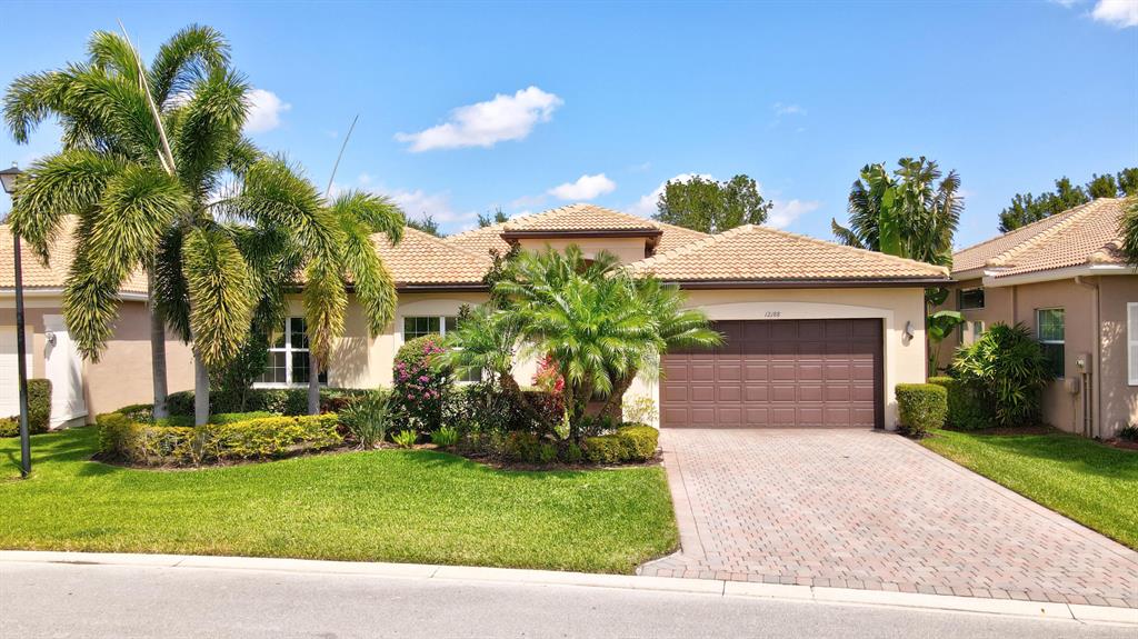 Rarely available ''Daniela'' model with $140K in Upgrades! Oversized Builder's Premium Private lot with Northern exposure! Granite kitchen features custom cabinetry, glass tile backsplash, & New Bosch appliances! There is a casual breakfast nook and formal dining room. Diagonally laid Tile flooring, Custom paint, Crown molding, Coffered ceilings, Designer light fixtures, window treatments & magnificent Built-ins! The master suite features Custom built out walk-in closets and luxurious Granite Master Bath with Soaking Tub & Frameless shower. In addition to the private screened and pavered patio the Daniela features a 2CG with epoxy flooring & additional storage, 4 full Bedrooms plus Den/ Office & 4 Bathrooms. New Rheem A/C system & Impact windows. Maintenance is $2014.00 paid per quarter. and includes lawn, alarm monitoring, manned gate, cable package, internet, and amenities.
Valencia Cove is a premier 55+ lifestyle community featuring a spectacular 39,000 square-foot clubhouse and 10-acre outdoor recreational facility. Endless activities, trips, shows, and clubs of all types. The clubhouse features an expansive foyer and lobby, grand ballroom with raised stage and dance floor, four spacious card rooms, Cafe with indoor/outdoor seating, Arts and crafts room with kiln, Internet/Billiards room, Office, Catering kitchen with separate demonstration cooking studio, Yoga &amp; exercise studio with ping pong, fully equipped fitness center and men's and women's locker rooms with steam rooms, massage room and showers. There are 4 pools - a beautiful Resort-style pool and Shade Pavilions, Lap pool with Swimmers' Lap Lanes, Resistance walking pool, Grandchildren's wading pool, and an Outdoor whirlpool spa. There are 8 har-tru tennis courts with shade pavilions and lighting for night play, tennis pro shop, tennis pro, league play, 4 pickleball courts with league play, 2 bocce courts, half-court basketball and walking/jogging/biking paths throughout and just outside the community. Valencia Cove is conveniently located near shopping, restaurants, houses of worship and major highways!
