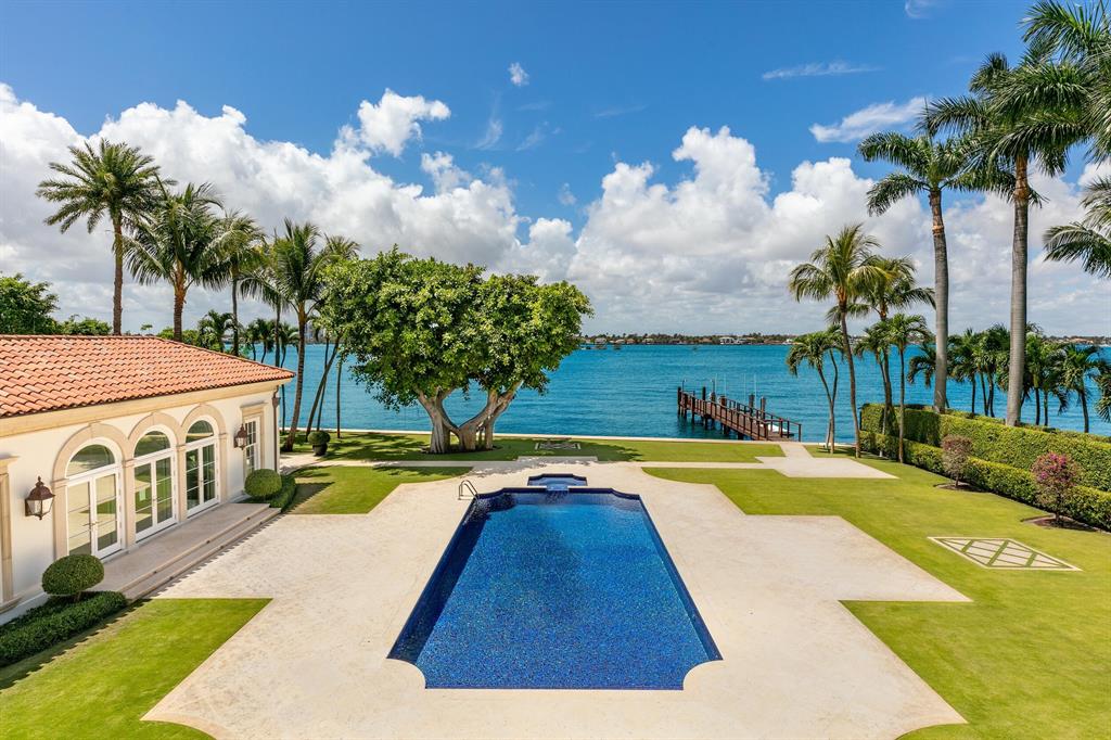 Direct waterfront located in the highly desirable Estate Section of Palm Beach, this Marion Sims Wyeth Masterpiece features exquisite gardens and spectacular water views. Having just completed an extensive restoration, Via Palma is full of historic charm and detail while offering all of the comforts of modern living. Featuring 140ft of Waterfront, 9 Bedrooms, 10 Full Bathrooms, 6 Fireplaces, and a new Pool Cabana. The property is equipped with state of the art security as well as being located on one of the few private roads on the island.