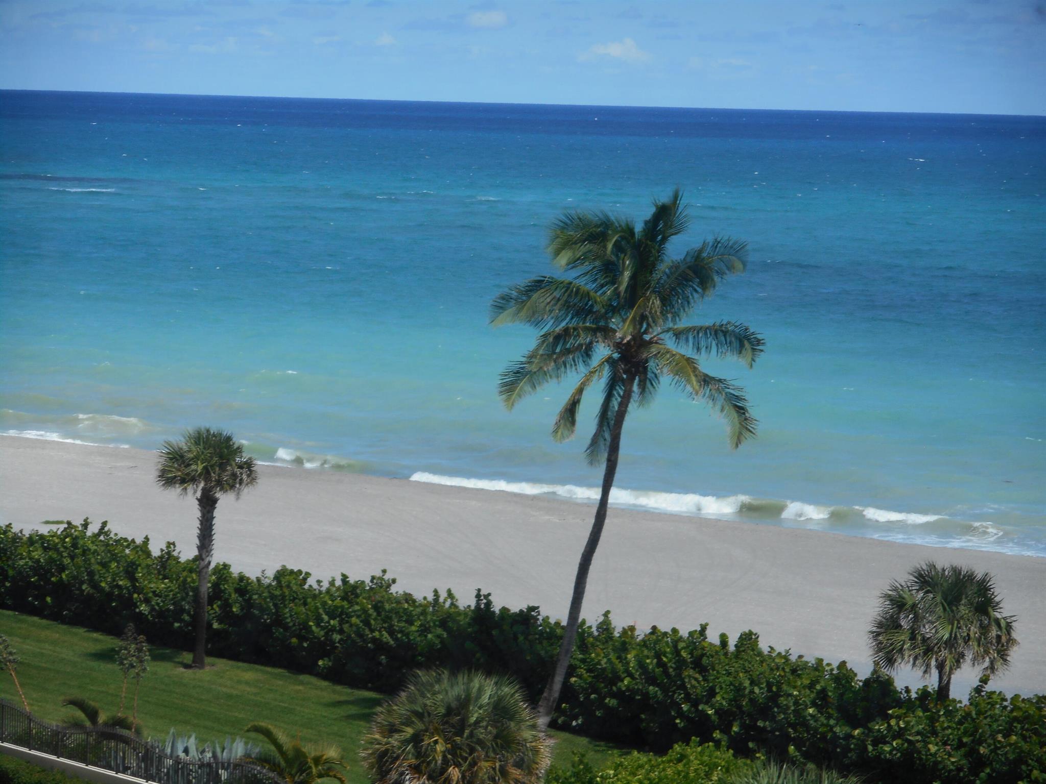 JUPITER GEM!!!!! Stunning magazine worthy million dollar  ocean views from this 7 story high condo!!! Coveted garage parking space #100 is included with the residence.Ocean Trail offers resort style amenities including pools, state of the art fitness centers, tennis courts, outdoor grills, walking trails and so much more.  Wall to the guest bedroom has been removed to allow lots of light throughout with an accordion folding door to provide  guests privacy. New refrigerator and washer/dryer in November 2022. Access key to The Jupiter Beach Resort for cocktails following a fun day at the beach. This condo is a must see for anyone looking for the perfect Florida experience.