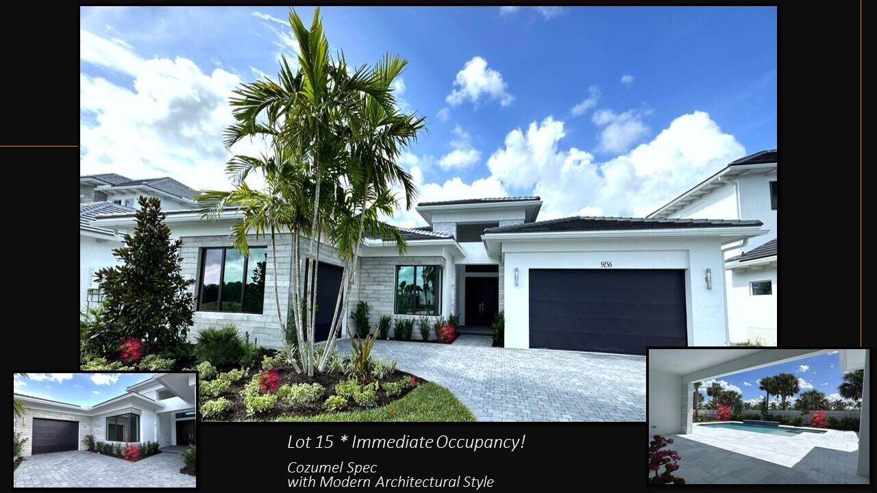 NEW CONSTRUCTION-ESTIMATED JULY OCCUPANCY! PALM BEACH GARDENS' NEW MASTER-PLANNED COMMUNITY! HIGHLY DESIRABLE 1-STORY COZUMEL WITH 3-CAR SPLIT GARAGE FEATURES DRAMATIC 12-FOOT CEILINGS, GRAND 10' SLIDING GLASS DOORS, LOW-E IMPACT GLASS, FREE-STANDING TUB IN MASTER BATH, FRONT LOAD WASHER/DRYER, LOADS OF UPGRADED FINISHES INCLUDING GE MONOGRAM(r) STAINLESS APPLIANCES + SO MUCH MORE IN THIS GORGEOUS ESTATE HOME. ATTENTION TO DETAIL BY ACCLAIMED PALM BEACH COUNTY PRIVATE LUXURY HOME BUILDER WITH 30-YEAR HISTORY! GORGEOUS POOL|SPA WITH MARBLE DECK AREA HIGHLIGHTED BY SERENE, LUSHLY LANDSCAPED BACKDROP! MODERN LUXURY IN THIS HOME AND SURROUNDING COMMUNITY WITH RESORT STYLE CLUBHOUSE ALREADY DONE RIGHT NEXT DOOR. GET IN EARLY AND BE PART OF AVENIR'S HISTORY!!