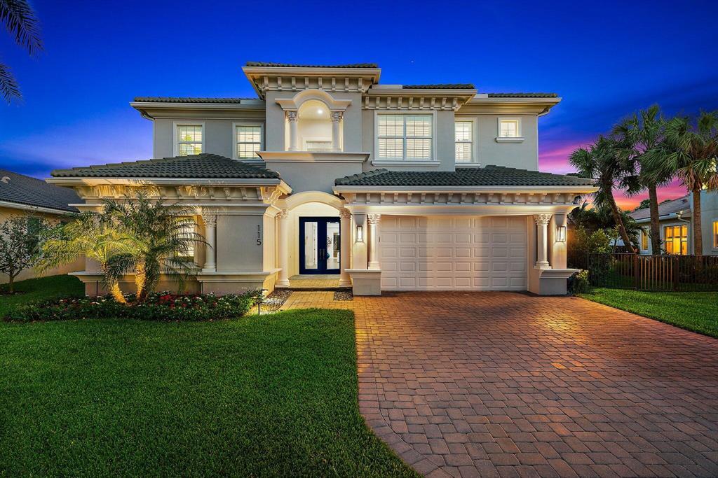 Absolutely stunning 4BR/3.5Bth lakefront home in highly desirable Jupiter Country Club.  This immaculate ''Santengelo Model'' shows like a model home and is ready for move in.  Full golf membership available and skip the 3 year waiting list or purchase the social membership. The home sits on a spacious lot with SE exposure with great views of the lake and golf course.   Once you enter the double door entry with grand foyer, you are greeted with the heart of the home, the great room with kitchen and dining area.  The gourmet kitchen features custom cabinetry, quartz countertops, large prep island w/ sink & waterfall edge and top of the line stainless steel appliances including Sub-Zero refrigerator, 6 gas-burner Wolf cooktop with griddle, Bosch dishwasher and 2 Sub-Zero refrigerator drawers. Also on the first floor is the spacious primary bedroom with two walk-in closets, a en suite guest bedroom and den/study.  As you go upstairs you are greeted with a spacious loft/family room, a morning bar and two additional guest bedrooms.  Additional features include hardwood floors throughout, custom lighting fixtures, plantation shutters, hurricane windows &amp; doors, electric blinds, tankless water heater, central vacuum system, generator and much, much more.  The covered patio has retractable screens &amp; awning with a summer kitchen and brand new stainless steel BBQ grill. The pool with spa is heated and is salt chlorinated and is the ideal spot to entertain in, S. Florida Style!