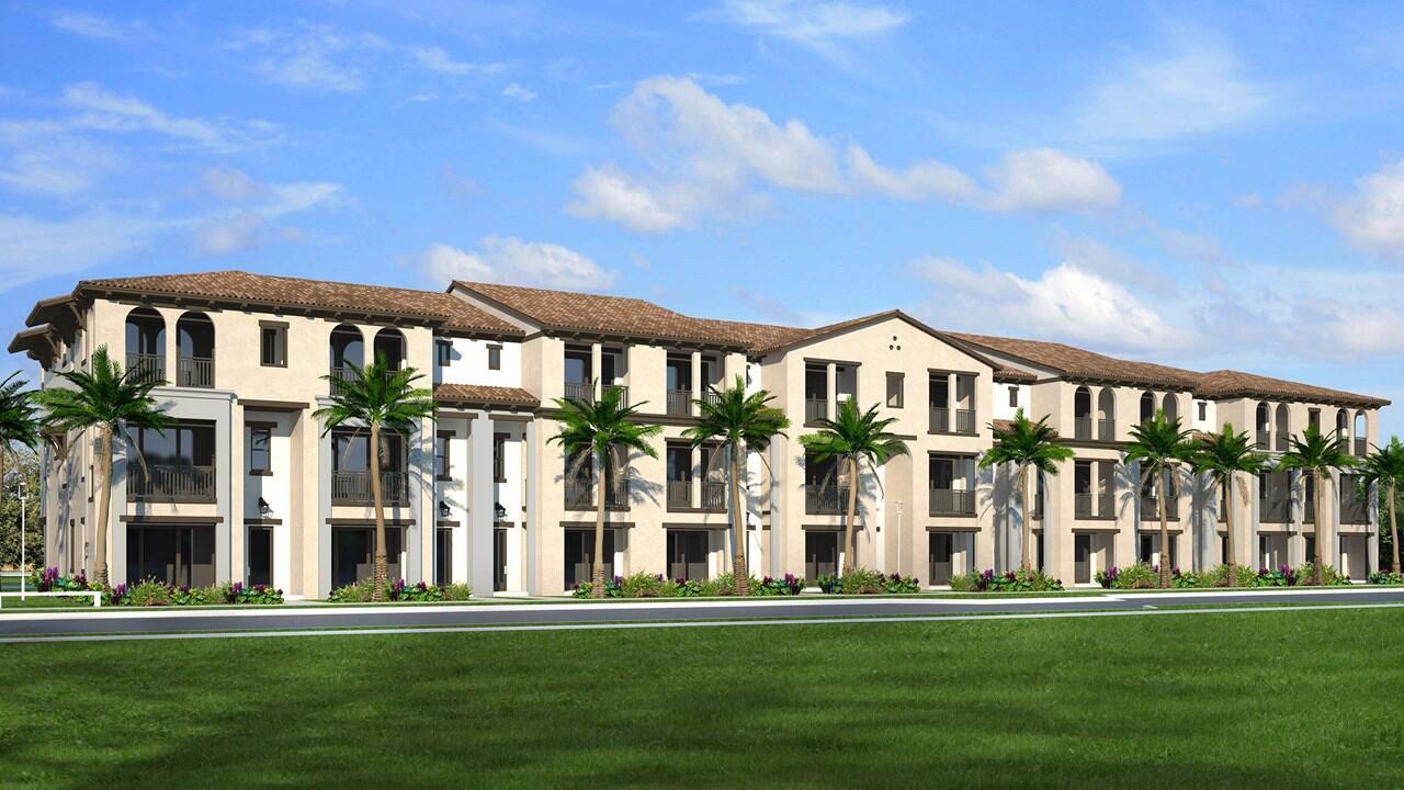 **NEW CONSTRUCTION** This three-story townhome features 3 Bedroom, Den, 3 Full and 1 Half Bath with a 2-Car Garage. The main living area is on the second floor, including an Island Kitchen, Dining, Great Room, and a spacious covered balcony. Throughout all main living areas, there is tile flooring. The Kitchen is thoughtfully designed with an oversized quartz Kitchen Island, 30'' built-in combination wall oven and microwave, 36'' wall-mounted hood, and 36'' cooktop GE profile. The Owner's Suite includes tray ceilings, and the Owner's Bath offers a frameless walk-in shower with a bench seat, double vanity, and a spacious walk-in closet. The Owner's Suite has access to a covered balcony, allowing for outside living.