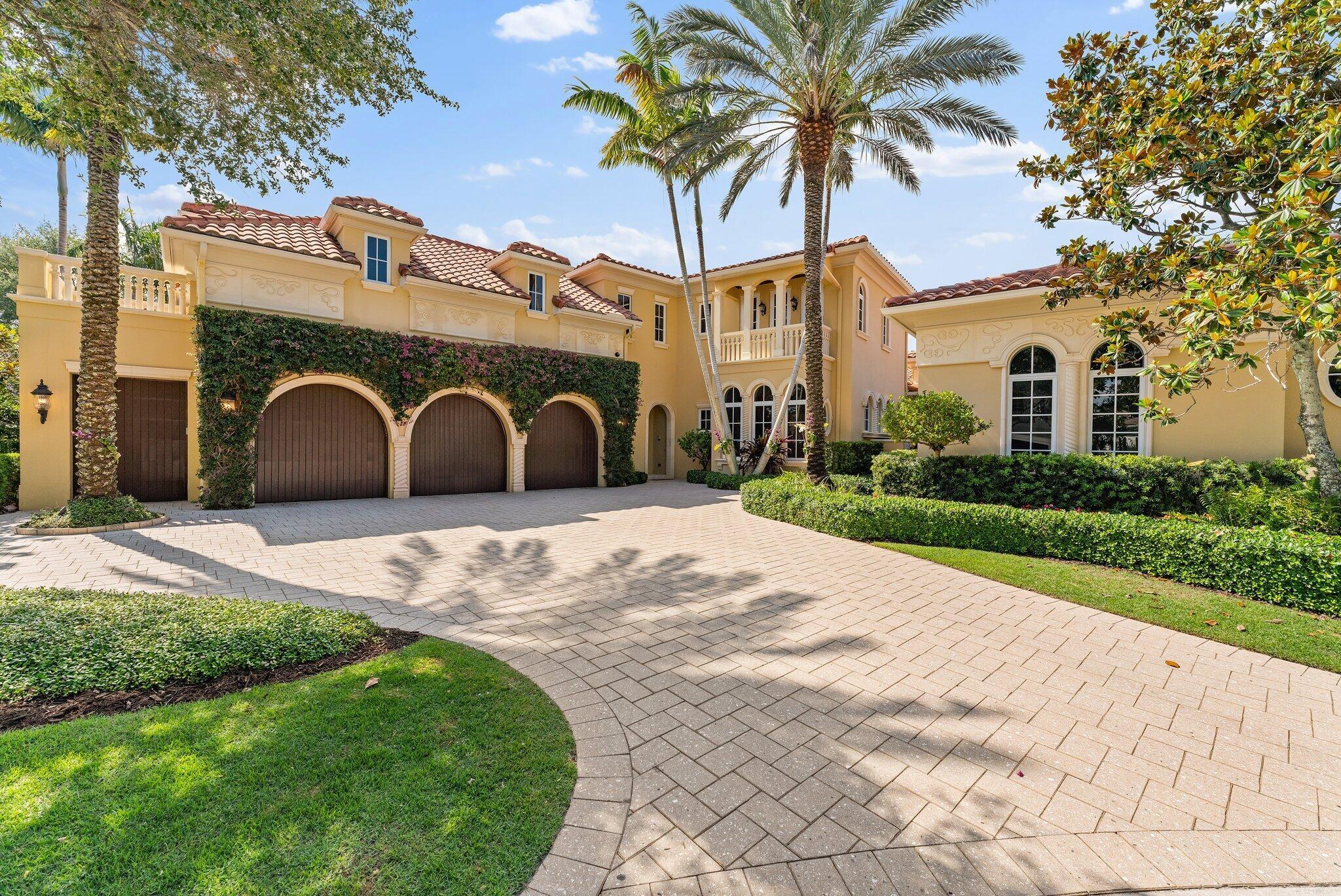Welcome to this beautiful, Tuscan style home that offers the perfect blend of luxury, functionality, and sophistication. This grand family home is situated on 1/3 of an acre lot, earning it to be the largest home and lot in the Golf Estates of Old Palm Golf Club. The 6 bedroom estate is a true gem located on a cul-de-sac surrounded by lush and private landscaping. Upon arriving you'll find the bountiful bougainvilleas outlining the 3.5 car garage outfitted with two lifts for the car enthusiast. As you approach the mahogany front doors, you'll pass the colorful orchids and tranquil water feature. Arriving into the foyer you'll be comfortably seated at the newly added wet bar area with quartzite countertops, uplighting, refrigerator, ice maker, and ample cabinets and shelving. (continued) The open floor plan showcases 13 ft coffered ceilings as it continues from the bar area to the living room. The state-of-the-art kitchen is equipped with top-of-the-line appliances and a convenient butler's pantry. 
Step outside and discover a summer kitchen, perfect for hosting unforgettable gatherings and situated on your own private water feature, perfect for al fresco dining.  A newly resurfaced pool, cabana bath, built-in speakers, and flourishing mango tree that elevates the home's environment. This property is equipped with a whole house generator, ensuring uninterrupted power supply. 
In total, this stunning estate offers six bedrooms, each thoughtfully designed to provide comfort and privacy. 
From its elegant finishes to its well-appointed spaces, this residence is spacious and perfect for the whole family with extra room for inlaws or nanny. Impact glass throughout and A/C zones, allowing for optimal temperature control and energy efficiency throughout the home's generous 6,470 square feet of living space. The master suite exudes tranquility and zen with abundant windows for natural lighting while overlooking your own private oasis. The suite comes with two linen closets, his and her sinks, his and her closets.   The entire home has 8-zones of architectural speakers. The office has custom built-in cabinetry and offers a functional, stylish workspace.  Down the  hallway there is  a VIP room with  refrigerator, wet bar and cabinets providing a versatile area for various needs. This residence features an elevator near the mudroom and garage entrance. On the second floor, you'll find a spacious club room with a Blue Agate stone and  wet bar with a convection oven,  dishwasher, mini fridge, and ice maker. The second floor also includes a balcony, large temperature-controlled wine closet and bedroom with its own balcony, walk-in closet, and en-suite bathroom. 
Don't miss the opportunity to experience the grandeur and elegance of 11104 Green Bayberry Dr. 
Schedule your private tour today and discover the extraordinary lifestyle that awaits you!
Old Palm has an 18-hole championship golf course with a 19th bye hole completely re-designed by Raymond Floyd, a new completely renovated clubhouse (Jan 2024) with casita's, restaurant, cafe, fitness center, lap pool, mens and women's spa and pickle ball courts. 
If you are looking for an exclusive golf course and luxurious home in Palm Beach Gardens, Old Palm Golf Club is one of the most desired choices.