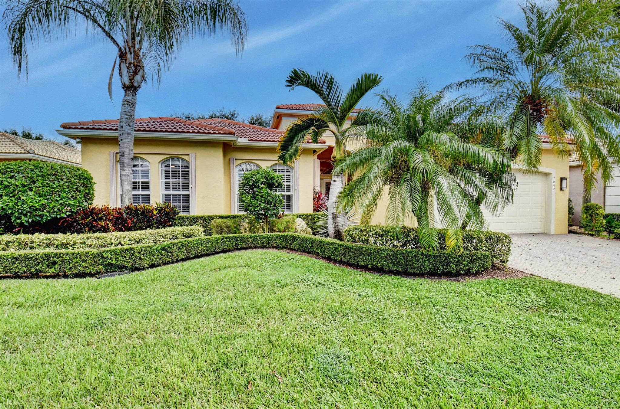Step into the pinnacle of luxurious living at Valencia Pointe in Boynton Beach, Florida's esteemed 55+ community. The Avila IV Model estate home is a rare find, boasting 4 bedrooms and 2.5 bathrooms. With complete furnishings and a turnkey setup, this home is poised for you to step in and immediately relish the extraordinary lifestyle that Valencia Pointe provides. As you approach this stately residence, you'll immediately notice the extended walkway leading to the front door, designed to be wheelchair-friendly and level with the front entry. An elegant etched glass side lite at the front entry ensures both privacy and a touch of sophistication. Upon entering, you'll be greeted by an expansive interior that boasts 12-foot high ceilings and transom windows, flooding the space with natural light. The open floor plan seamlessly connects the living room, family room, and dining room, creating a perfect setting for both daily living and entertaining. The gourmet kitchen is a chef's dream, complete with an eat-in breakfast nook, custom walk-in pantry, and the potential to switch to a gas cooktop for culinary enthusiasts. Granite countertops, high-end appliances, and stylish cabinetry enhance the kitchen's functionality and visual appeal. One of the guest bedrooms is thoughtfully carpeted for added comfort, while the master bedroom exudes luxury with plush carpeting, 2 walk-in closets, and a picturesque view of the patio and backyard. The master suite is your private retreat, designed for ultimate relaxation. This home is not only aesthetically pleasing but also designed for practicality and peace of mind. It features hurricane accordion shutters on all windows, ensuring your safety during stormy weather. Inside, plantation shutters adorn every window, offering both privacy and elegance. Crown molding throughout the home adds a touch of sophistication, while upscale lighting fixtures by Hubbardton Forge illuminate your living spaces in style. The interior is beautifully complemented by upgraded landscaping and hardscaping on the exterior.

 

The outdoor space is a paradise, with an extended paver patio and a full-screen enclosure that creates a generous outdoor living area. Enjoy the Florida weather to the fullest, whether you're relaxing or entertaining. There's even a covered area for your BBQ and outdoor furniture. This estate home also offers the convenience of an automatic whole house generator with a 500-gallon gas tank, ensuring uninterrupted power during any outages. For your daily chores, the separate laundry room features a Bosch washer and dryer, ample storage, and a slop sink, making laundry tasks a breeze.

 

Discover the vibrant and secure community through the HOA. Enjoy peace of mind with our staffed, gated entry featuring 24-hour security, double covered traffic lanes, and a telephonic access system. Plus, Valencia Pointe offers 2 private "resident-only" entrances. The clubhouse is the heart of activity, featuring a grand social hall with a raised stage and dance floor for special events. Stay active in the state-of-the-art fitness center and aerobics/dance studio. Socialize in the billiard and poker rooms or dine at the VP Cafe. The community caters to card game enthusiasts with 3 dedicated rooms featuring suede table covers. Explore your creative side in our Arts &amp; Crafts Room, complete with a kiln. For meetings and gatherings, there is a conference/classroom room. Stay connected effortlessly with complimentary WiFi at the Pool and Clubhouse, courtesy of Hotwire-Fision. Outdoors, there is a spectacular resort-style pool, a lap pool, a resistance walking pool, and a spa. Sports lovers can enjoy 6 Har-Tru Tennis Courts, a half-court basketball area, 4 Pickleball Courts, and 2 Har-Tru Bocce Courts. The full-time Social Director ensures a bustling social calendar with trips, activities, shows, and events. With over 25 clubs aimed at maximizing the active adult experience, there's always something exciting happening in the community. For added convenience, the HOA provides bulk TV and internet services through Hotwire Fision Communications. This includes 1 HD DVR (Multi-Room DVR), 2 HD boxes, Expanded Basic TV, Digital Favorites Package (including 8 HBO channels), and 100 Mbps 20 Mbps Download High-Speed Internet. Note that channel lineups and prices may change, but the HOA strives to offer top-notch entertainment options for all residents.

List of features and upgrades:

- Avila IV Model, 2,758 A/C SF
- Estate section
- 4 bedrooms, 2.5 baths
- Bright and airy interior with 12' high ceilings and transom windows
- Automatic whole house generator with 500-gallon gas tank
- Possible to change to a gas cooktop
- Front walkway raised to be level with front entry (no step down), wheelchair friendly
- Etched glass side lite at front entry for privacy
- Extended paver patio with a full screen enclosure, creating a large outdoor living area
- Hurricane accordion shutters on all windows
- Plantation shutters on all windows
- Crown molding throughout
- Upscale lighting fixtures by Hubbardton Forge
- Upgraded landscaping and hardscaping
- Offered fully furnished and turn key
- ACTIVE clubhouse recently redone
- HOA includes manned security gate, community amenities, activities at clubhouse, caf+¬, lawn maintenance, cable TV and internet.