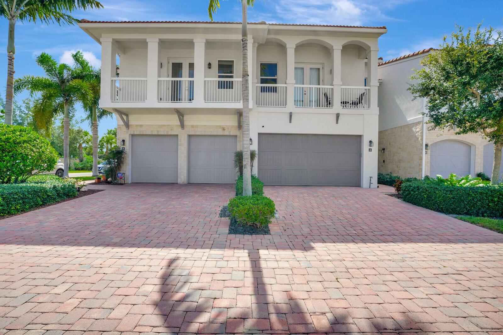 STUNNING, 3BR/2.5BA townhome in east Boca's Valetta community. Enter & be greeted by a light, bright, open floor plan with tasteful, elegant, dark wood, stainless & quartzite kitchen, living room & dining room. Private home office. First floor boasts high-gloss porcelain tile throughout. On the upper level, find primary suite with 2 additional bedrooms & bath, & a spacious loft offering a multitude of possibilities. Gorgeous maple wood flooring adds to the elegance of the 2nd floor. Covered, grill area & extended patio perfect for peaceful evenings or family gatherings. Custom window treatments, crown moulding & 2 car epoxy coated garage round out what this home has to offer. Close to the best shopping, restaurants and ocean beaches. Check out your own piece of paradise today!