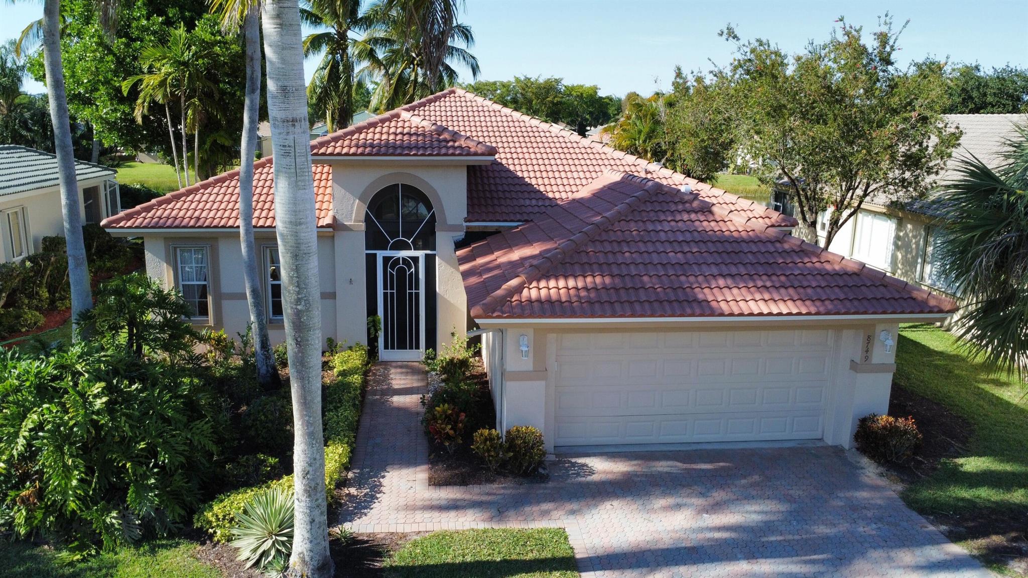 Welcome to this beautiful, bright and open former model home in the prestigious community of Venetian Isles. Meticulously cared for, home offers plenty of living space and is perfect for entertaining. NEW ROOF COMING! With high-ceilings, open floor plan includes a large great room, open living room, dining room, kitchen with a peninsula island, breakfast nook with a lovely water view. The South facing yard fills the house with indirect light and provides a delightful lake view from the enlarged lanai. The master bedroom suite has a tray ceiling, two walk-in closets, a large bathroom with bath, walk-in shower and dual vanities. The split bedroom plan accommodates privacy for guests. A full bath for the guest room and the office. Office/TV room has built in bookcase and doors and so can be This amazing community offers a full-service restaurant, library, games rooms, arts and crafts, an amazing new social hall with theatre stage, a new state of the art fitness center, yoga, aerobics, weight training and so much more! Outdoors the community offers a resistance pool, Olympic pool, jacuzzi, pickleball, tennis and bocce ball. If you are looking for your perfect Florida dream home, look no further! 



