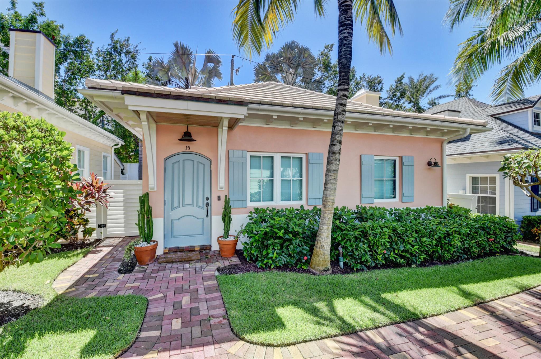 Delray Village By The Sea  features Magnificent Oceanfront Key West Style Beach Villas. This 2 Bedroom / 1 Bath Oceanside Villa is now available for sale. Rarely available and built in 2014 this unit has an updated kitchen with top-of-the-line appliances, bath, wood flooring throughout and impact windows. Enjoy entertaining outdoors in your spacious side yard with lounge  and BBQ area which is perfect for entertaining. Located just steps to the deeded beach with lounge chairs and umbrellas and the heated community pool, this is a very private and quite community. Minutes to downtown Atlantic Avenue, all major airports, highways, shopping dining and entertainment. This one-of-a-kind property pet friendly community is a must see for any beach lover.