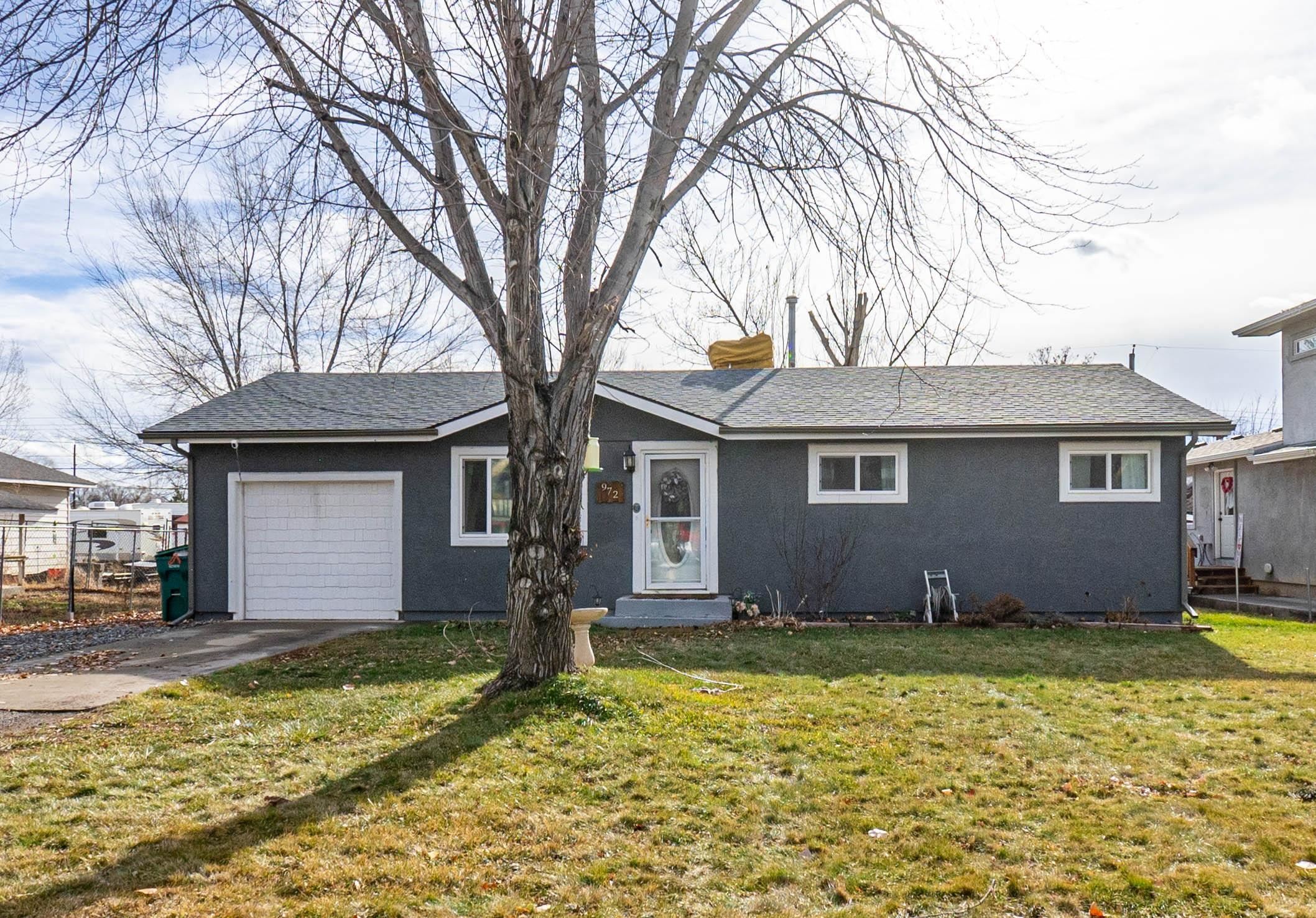 The home you've been looking for in Fruita, Colorado! No HOA, close to shopping, dining, festivals, and events. This home has a newer cooler, 2016 furnace, 2017 hot water heater and a new roof in 2021. Features include; original hardwood floors, built-in cabinetry, a nice size yard with mature trees, a timed sprinkler system and RV parking