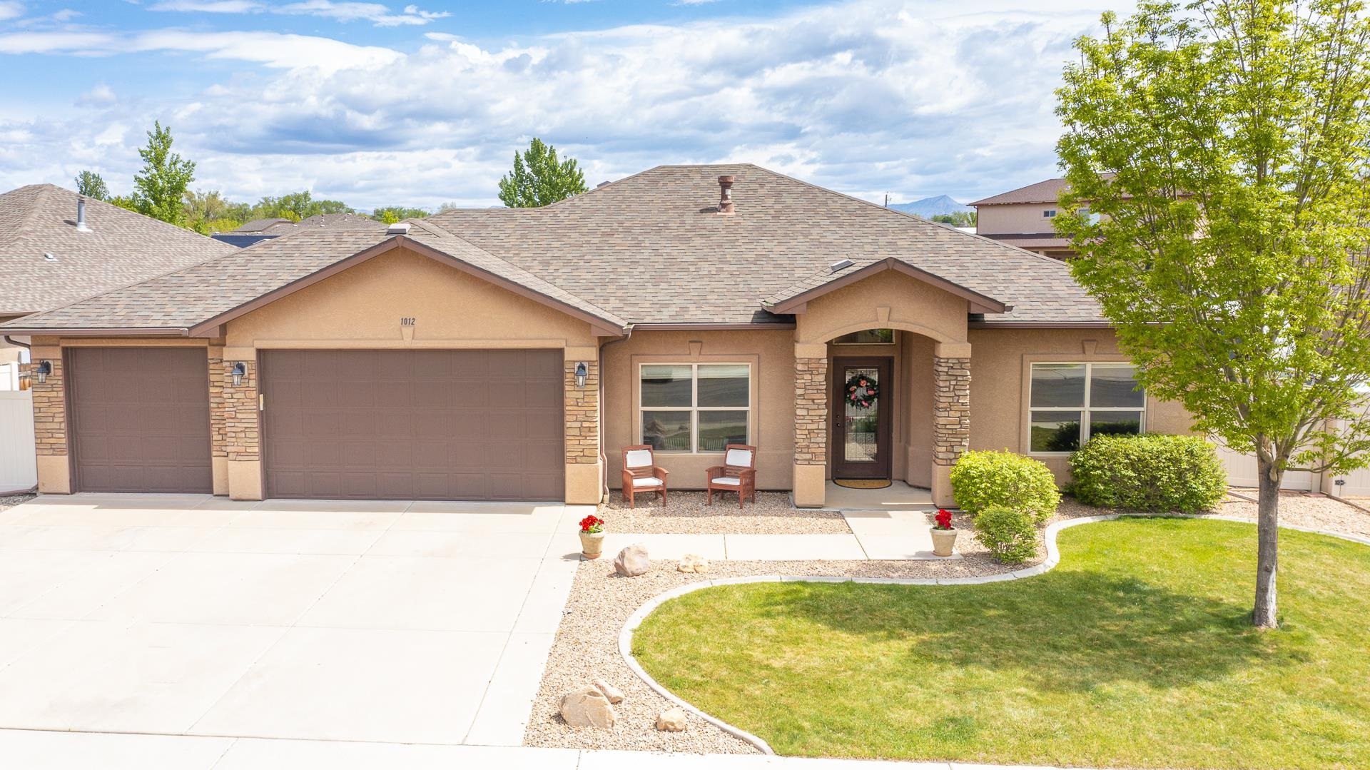 Don't miss out on this beautiful move in ready home located in sought after Echo Canyon Estates in Fruita!! This wonderful open concept home features 4 beds (one could easily be office), 2 baths, 3 car garage & just over 1800 sq ft of living space. Split bedroom design w/ updated flooring, vaulted ceilings, roomy kitchen w/ large pantry, a/c for hot days & updated furnace for chilly nights! Enjoy the covered patio & easy access to community open space & neighborhood park. RV Parking, fully fenced & landscaped yard are waiting for you!!