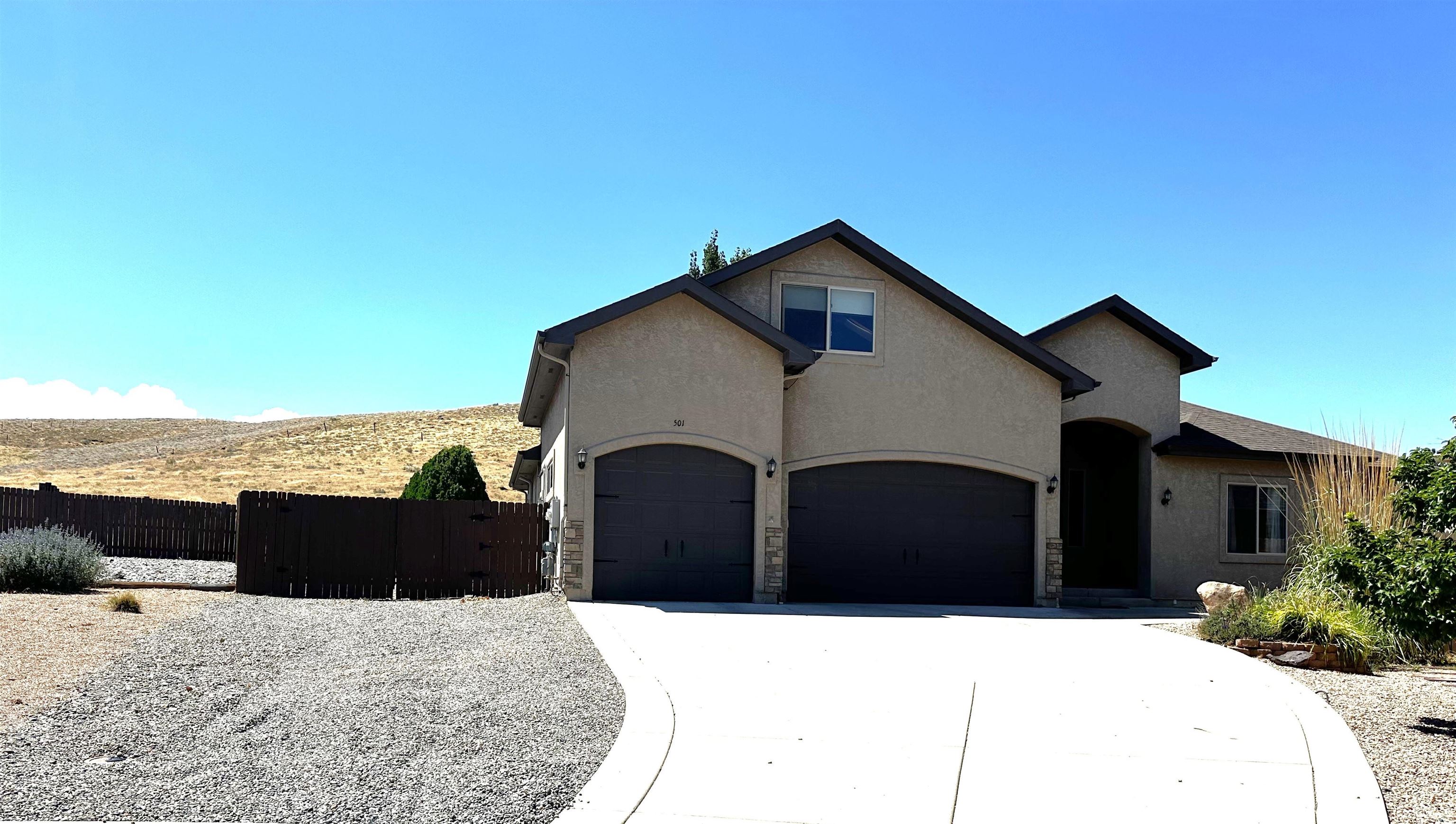 This beautiful Redlands home has a great split-bedroom floor plan, open living area, beautiful kitchen, 4 bedrooms, including a spacious primary bedroom/ensuite with an 11 X 6 walk-in closet and a 10 X 12 bathroom with a garden tub. There is also an office/den included in the 2430sf on the main floor, plus another 336sf above-garage bonus room with it's own 3/4 bath. Add to that the 3-car attached garage, RV parking on a .27 acre lock & leave lot located adjacent to the open space/right-of-way landscaped/maintained by the HOA and just WOW!  Motivated seller says to BRING OFFERS on this beautiful home!  14-Month Blue Ribbon PLATINUM home warranty included!  The central A/C keeps the home nice & cool on those hot summer days without breaking the bank due to the active solar system/panels that are installed and you'll love cozying up to the gas log fireplace in the winter.   There's already so much to love about this home and then you add the location! End of street/cul-de-sac with hiking/biking, elementary and middle schools, shopping and more are just minutes away.