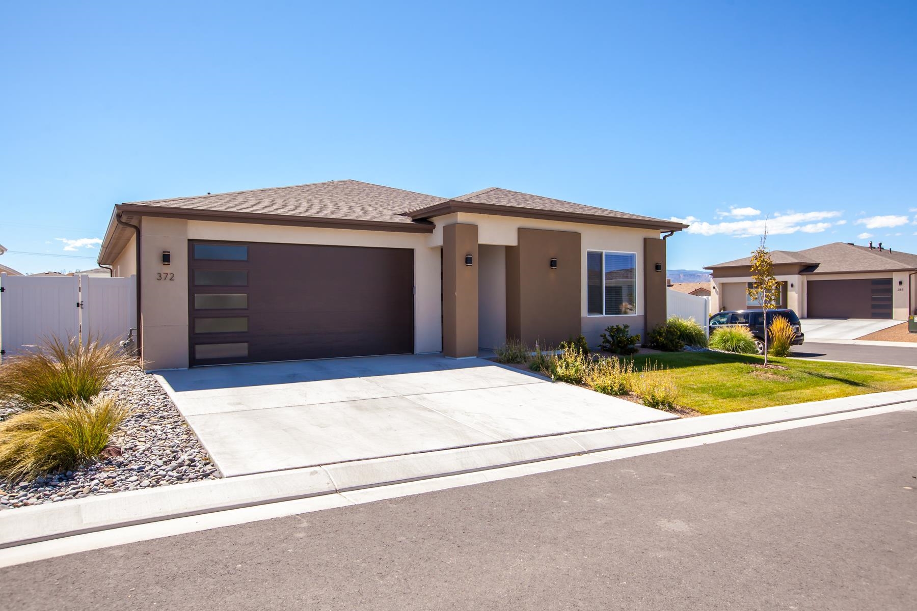 Beautiful ranch style home on corner lot is waiting for you! This home offers 3 bed/2 bath/2 car garage. Open concept floor plan with 9' ceilings, modern design. LVP flooring except bedrooms. Spacious Master Suite with 4-piece bathroom includes a tiled shower, double vanity, walk-in closet. Well designed kitchen includes stainless steel appliances, quartz countertops, and pantry with barn door. Covered patio with Monument views. Automatic sprinklers. Riverfront trail access. Beautiful home, move-in ready!