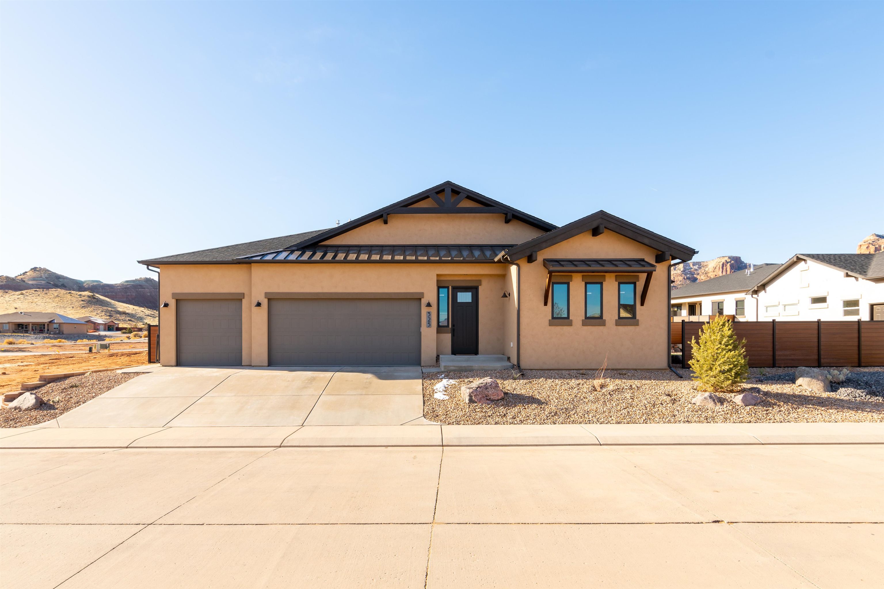 Another beauty brought to you by Conquest Construction.  Red Rocks Valley features stunning views and close proximity to the best of outdoor life in Western Colorado, plus it's a quick 5 minute drive to downtown GJ.  Inside you'll find vaulted ceilings, rustic wood beams, gorgeous flooring and finishes throughout with Andersen Windows installed to capture the views out every window. High desert landscaping and custom fencing is included! This home is currently under construction.  Book your private showing today!