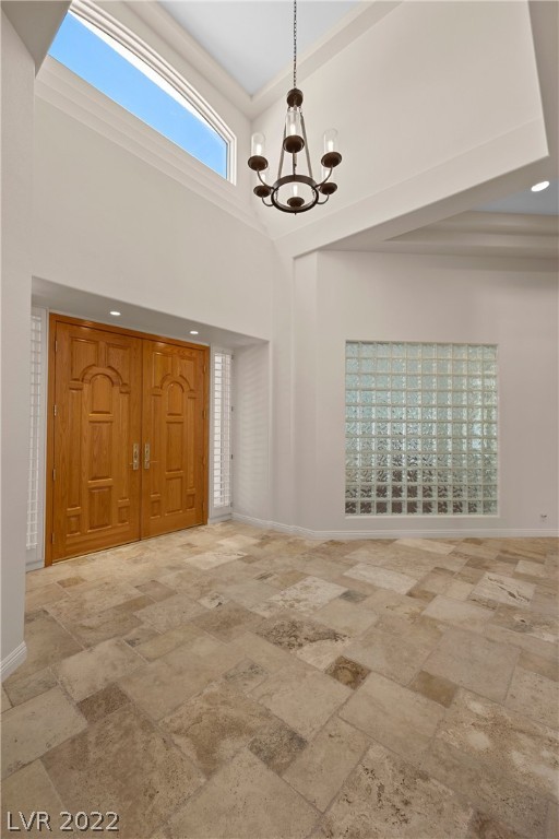 Formal light and bright foyer.