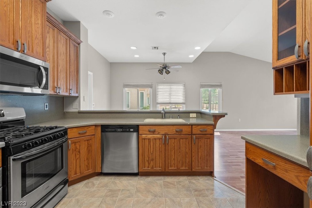 Remodeled kitchen with custom cabinets and NEW fridge included!