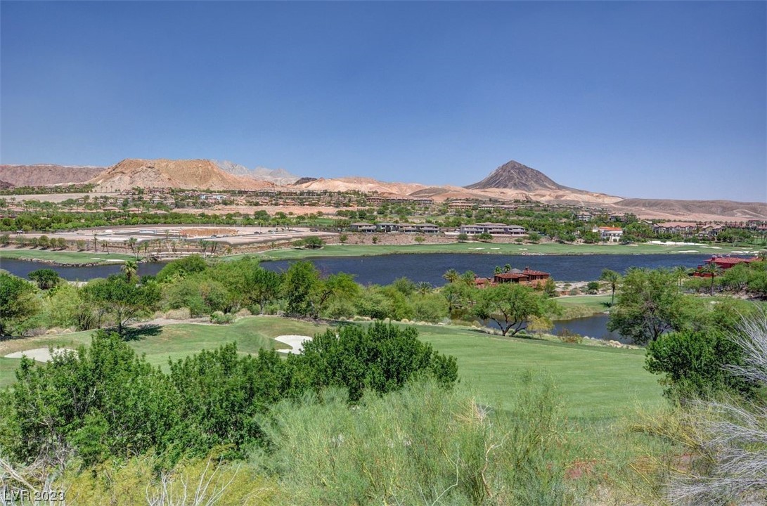 Lake Las Vegas Community and Lake as seen from the SouthShore Golf course.