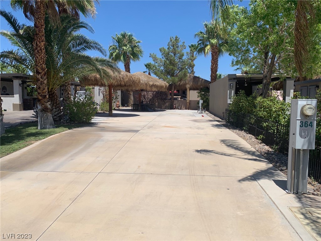 Located within the Class A Las Vegas Motorcoach Resort, this cozy south facing site features two full size shade palapas, extended pad, upgraded landscaping, and plenty of potential for a future buildout.  Priced to sell!