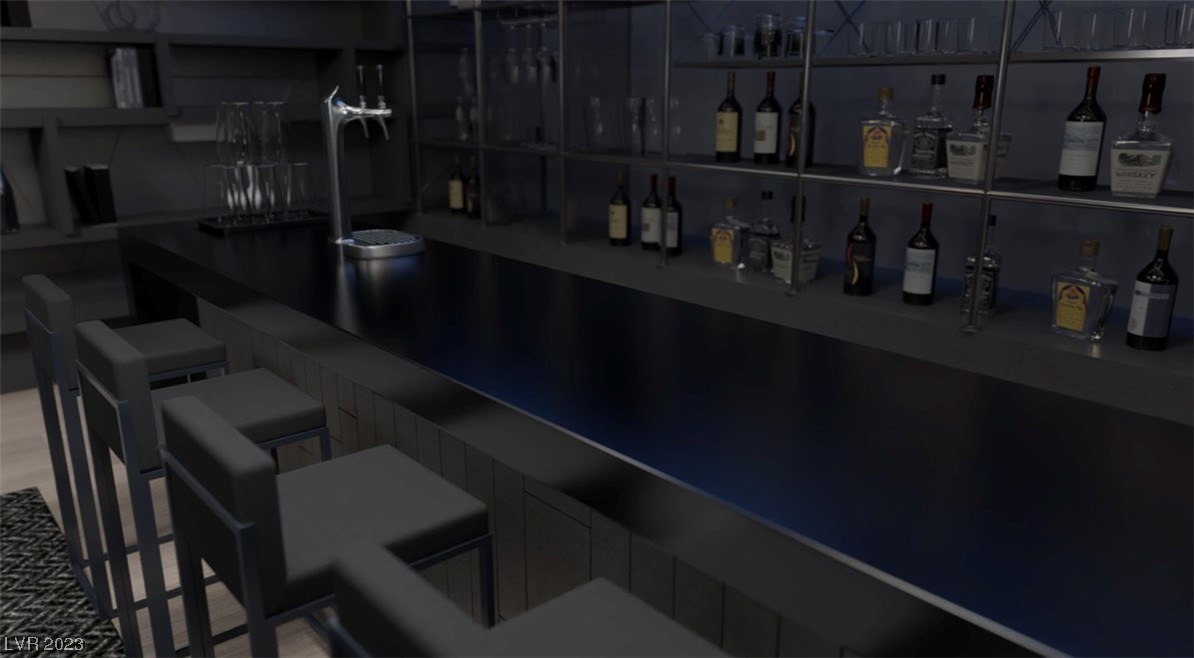 basement level bar
