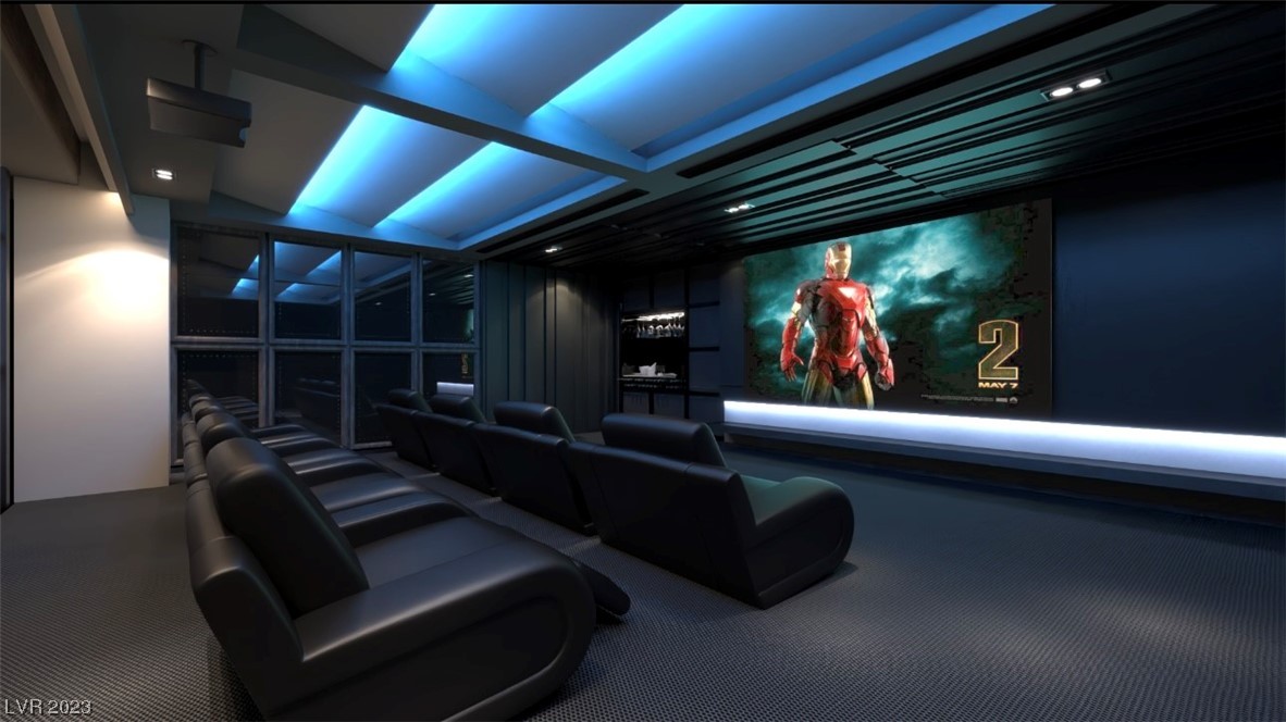 Movie theater in basement