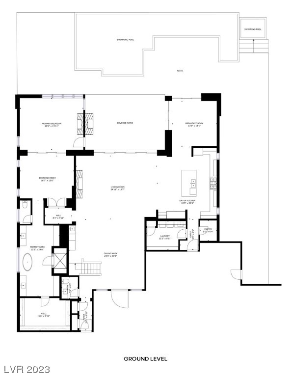 Ground level floor plan