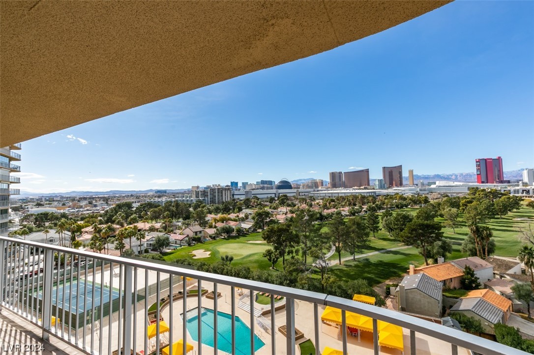 Absolutely Stunning STRIP views from every window in this unit! Floor to ceiling glass from every exterior wall onto the wrap around terrace. Views of the Strip, Downtown and Mountain Ranges. Spacious living in every room. Oversized living room, bedrooms, walk in closet and more!
You will not be disappointed in viewing this unit. Regency Towers located at the Las Vegas Country Club. Triple guard gated. Valet, car chargers available, pool, spa, tennis, fitness and much much more!
