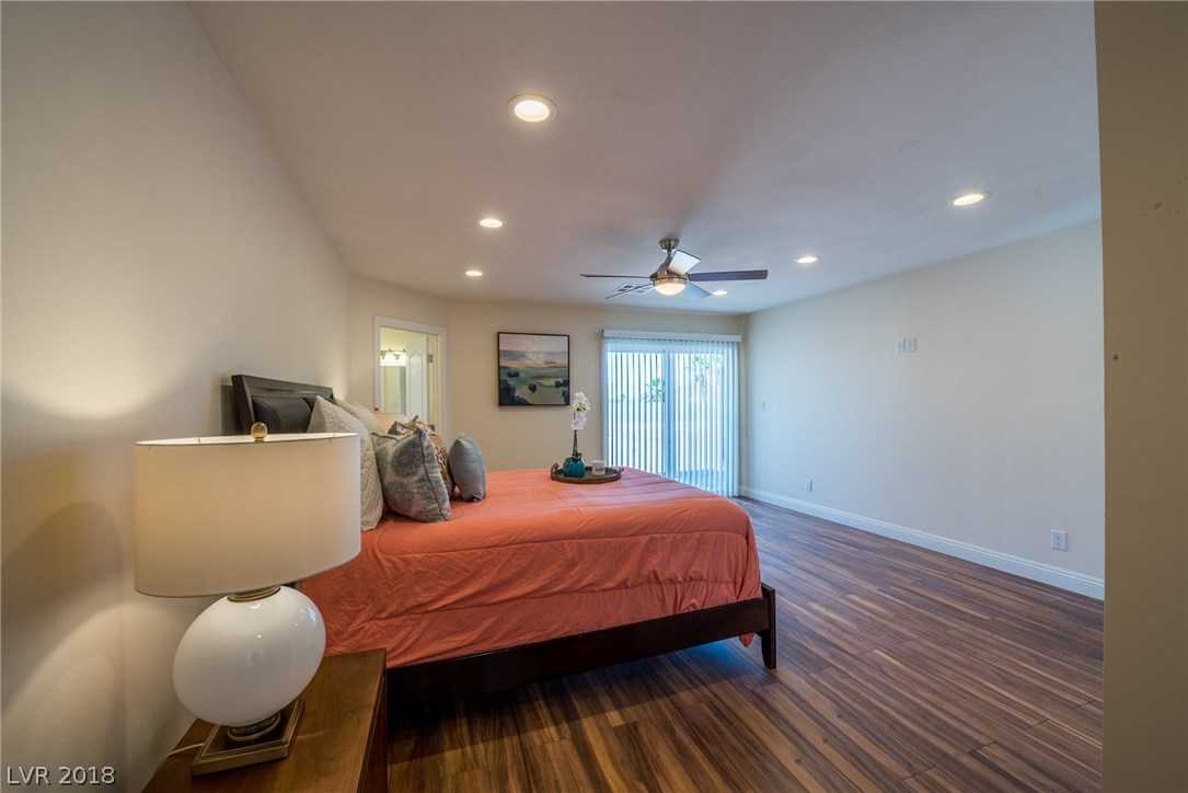 Enjoy the views from your master suite including mountain, desert, & Las Vegas City Lights!