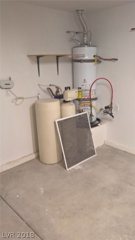 Gas hot water heater & water softener