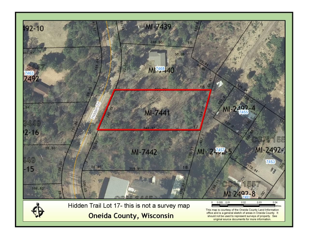 Beautiful wooded lots in quiet residential subdivision. Nice building site. There are 5 sites to choose from. Take a drive and see which one you would like to build your Northwoods Home on. Lot sizes are between 1.0 acres and 2.05 acres.