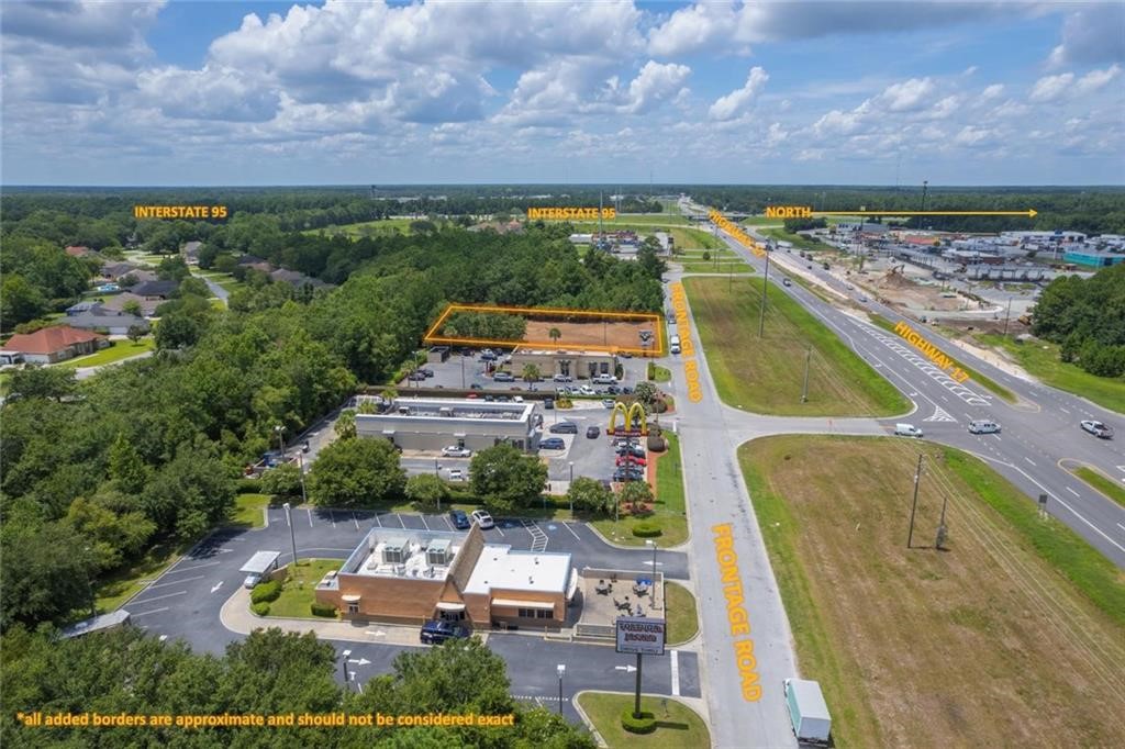 Great location! The subject property lies within a commercial development known as Brampton Commercial Park. The property is currently zoned Planned Development with allowed land uses that are consistent with the Glynn County Highway Commercial zoning classification. Perfect location for a  service station, restaurant, etc. Excellent visibility from I-95 and Hwy 17.  The entire tract is in a X zone- no flood insurance is required. Next to McDonald's, Zaxby's and other main franchises.  Excellent visibility from Hwy 17 and I-95. This property will not last.