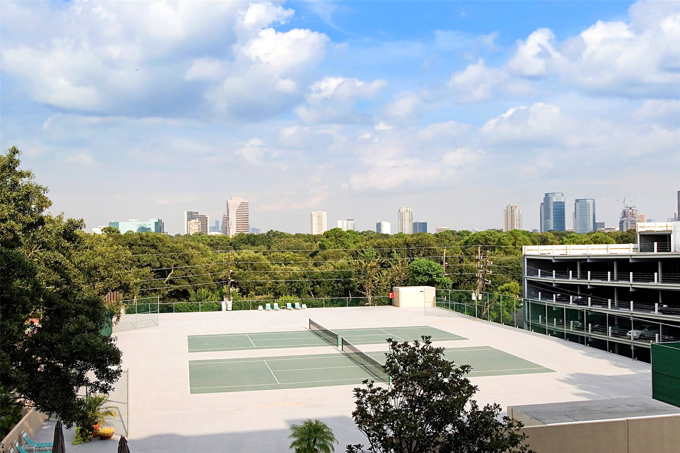 Community Tennis Courts:  Located above the parking garage. (Scheduled for resurfacing)