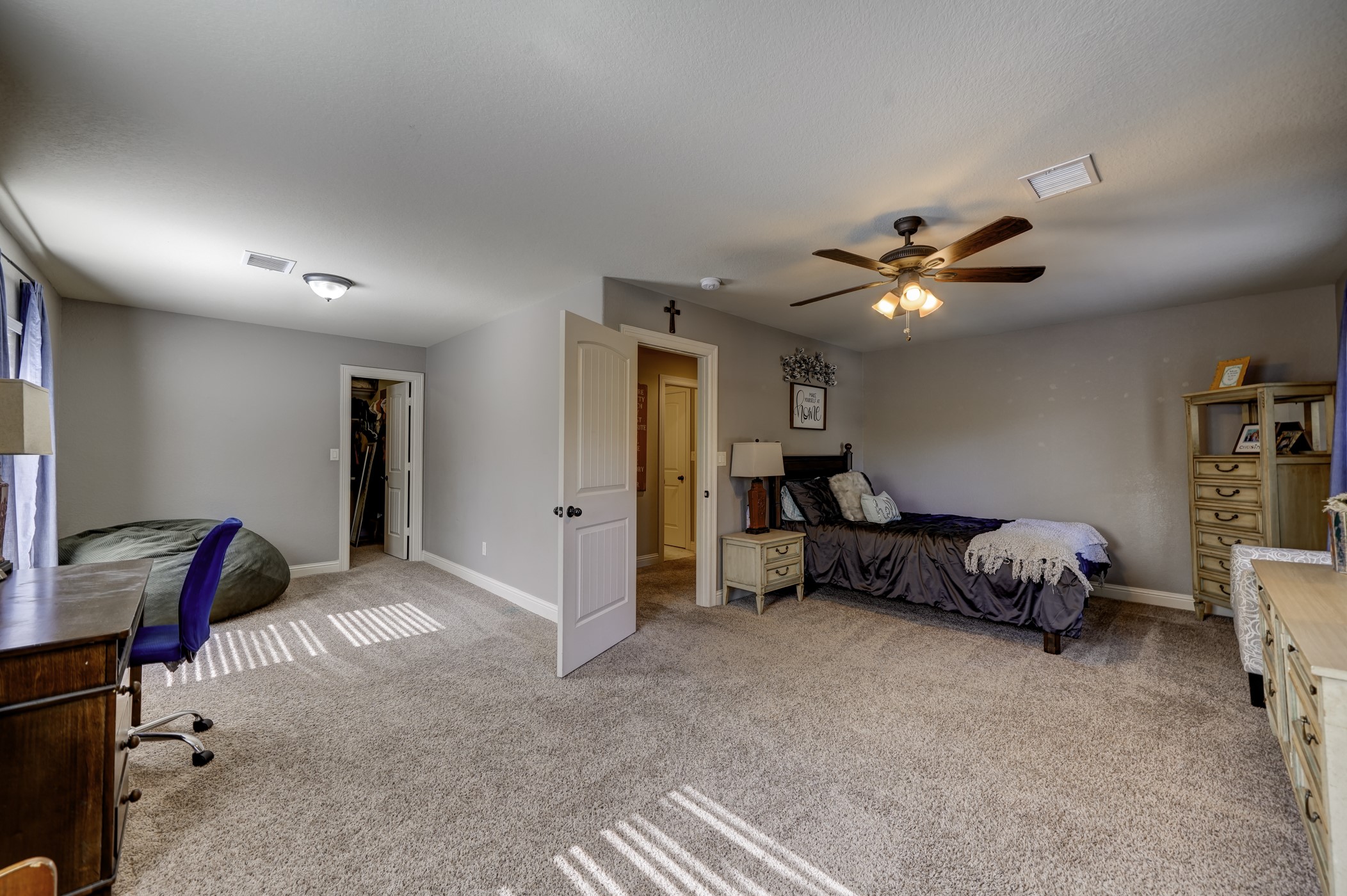 The second floor reveals this tremendous game room or sizable 4th bedroom!