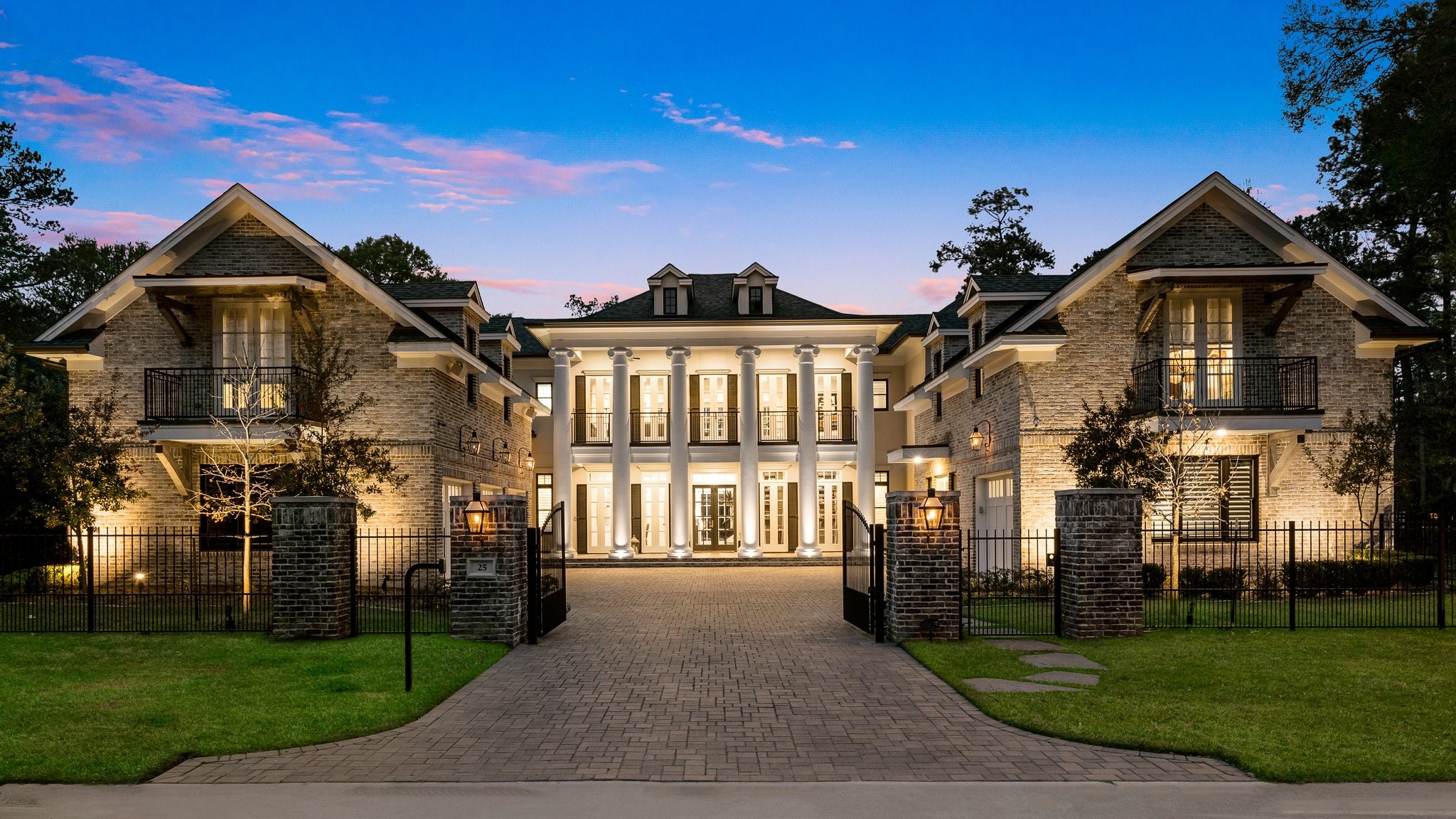 This distinctive Southern Colonial estate offers elegant and traditional finishes. Additional features included gated motor court, 4 car garage, 2 generators, elevator and Control 4 home automation.