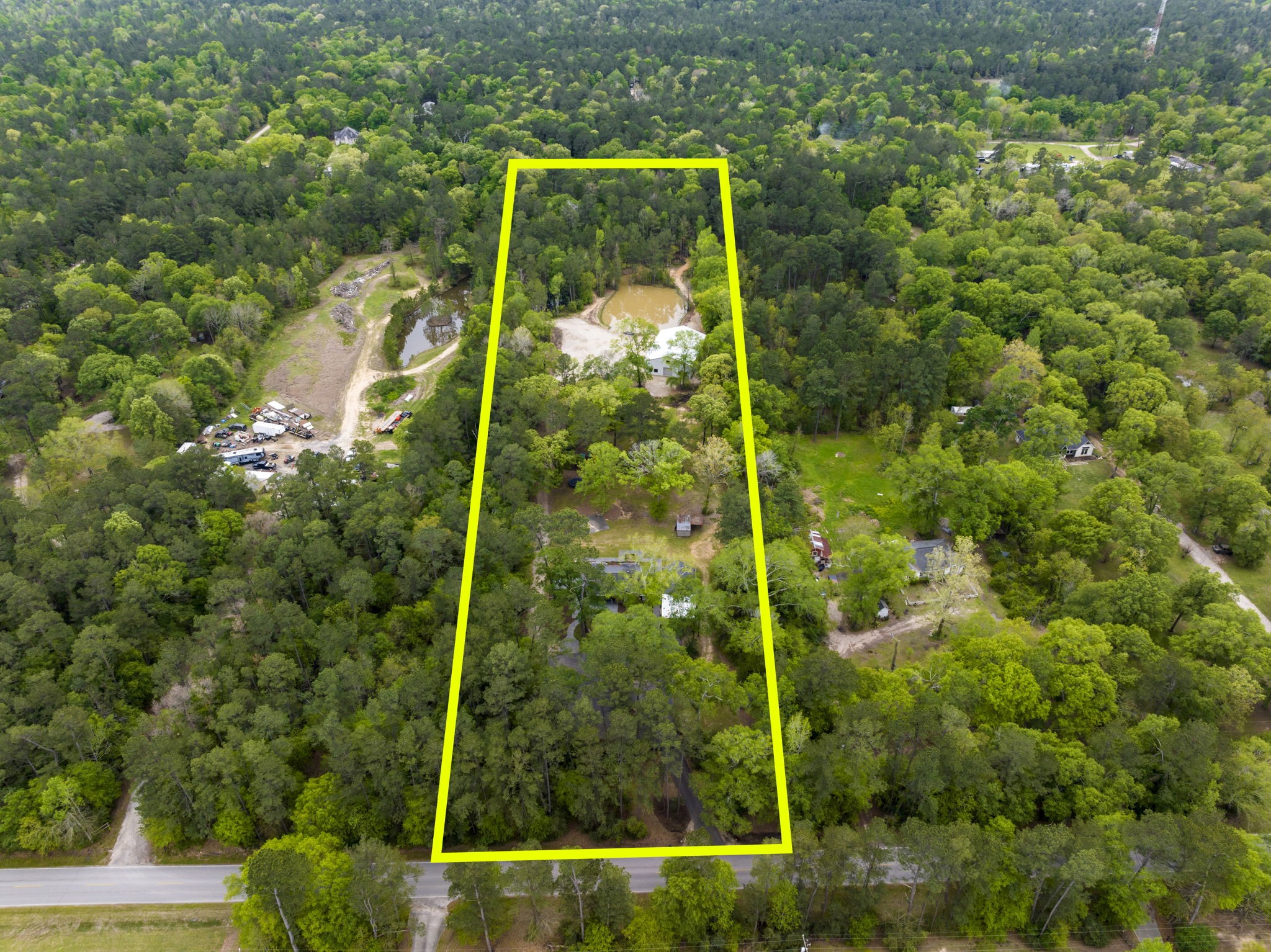 5.3 acres of sprawling unrestricted land right off Creighton road, just minutes from Conroe and The Woodlands!