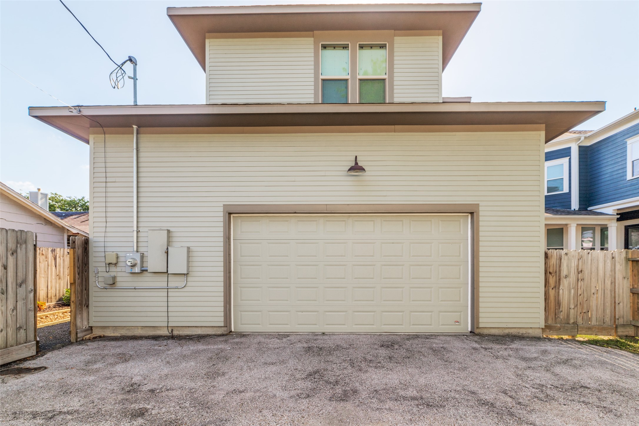 This garage is a rarity! Oversize, with room for a workshop, area or storage. You could make it a workout area.