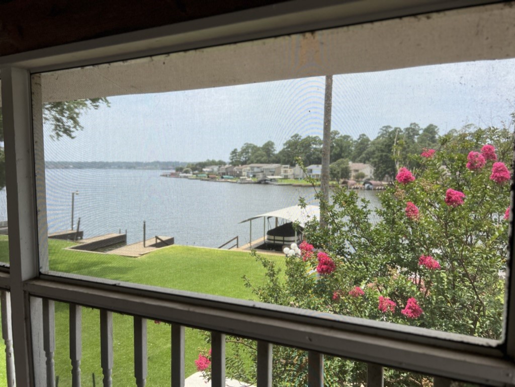 View of Lake Conroe from your second floor balcony