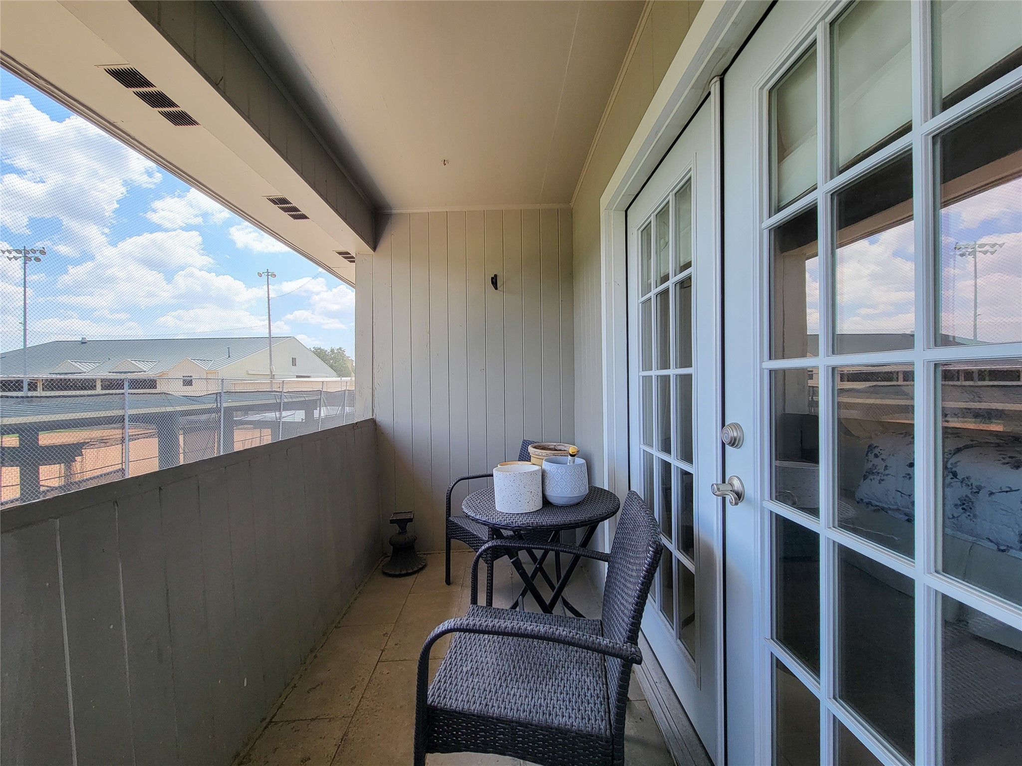The balcony just off the primary bedroom, is ready for your personal touches and  is the perfect spot for unwinding.