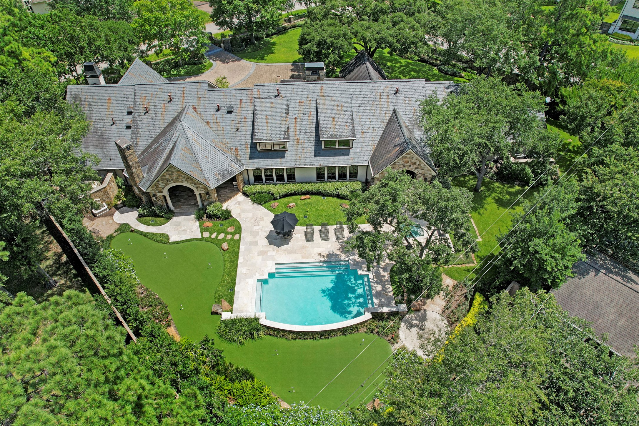 This sprawling home and huge lot are stunning from every angle.