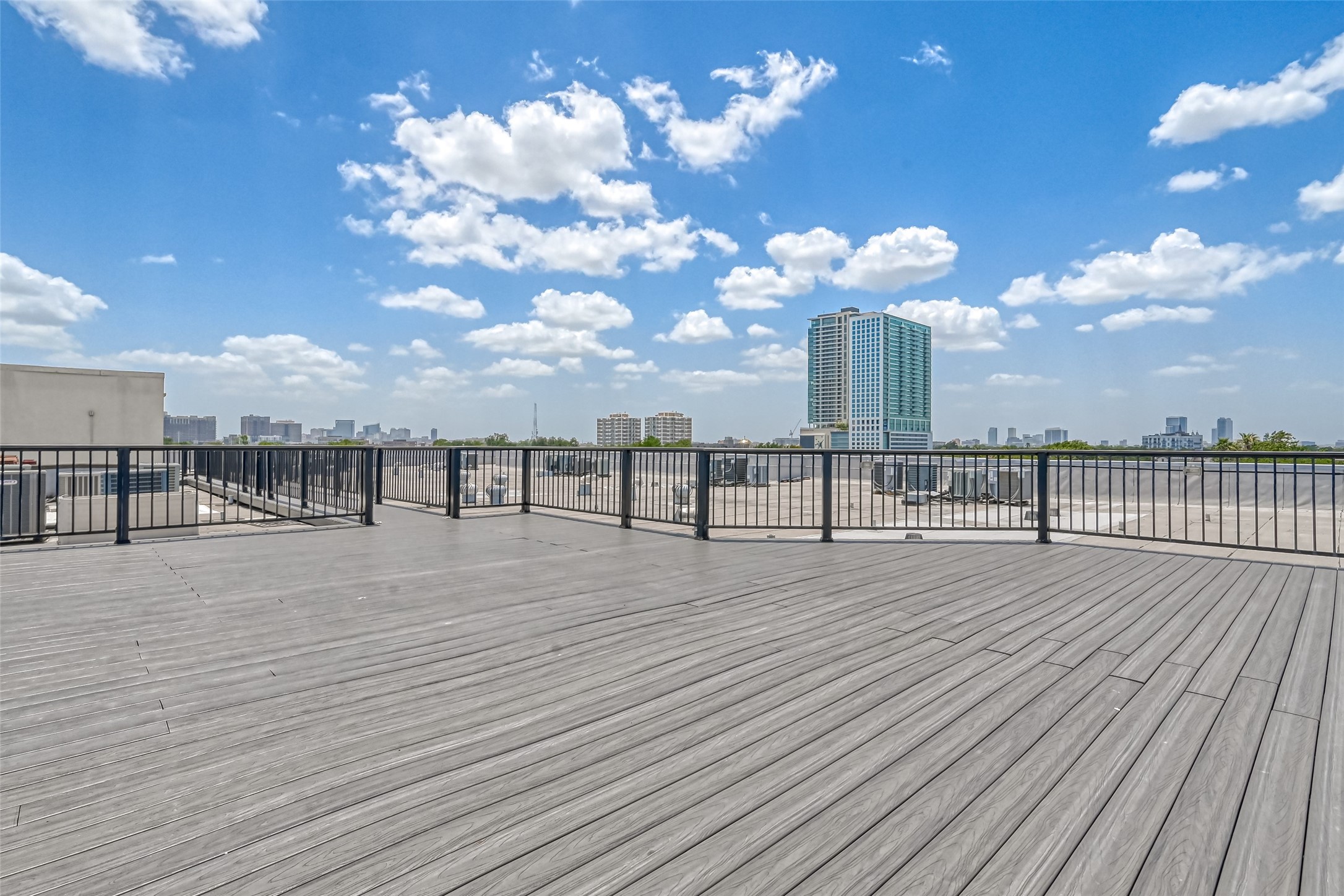 Standing on the patio and turning in a circle, you've got almost a 360-degree view of the city! This shows the view in the opposite direction from Downtown.