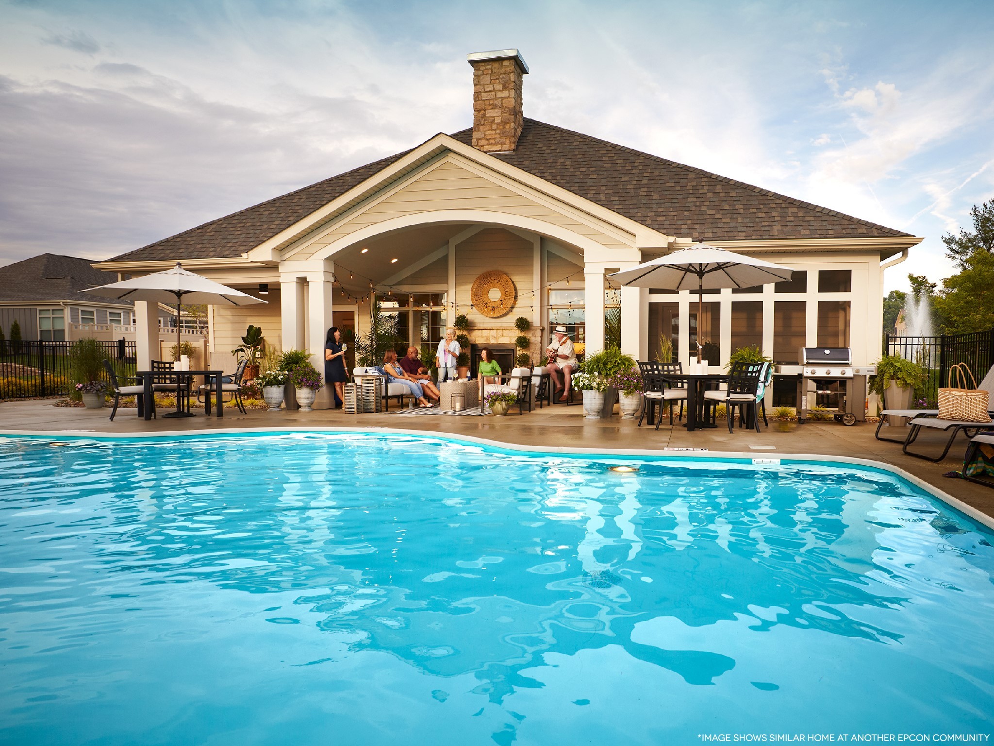 Resident-only clubhouse and swimming pool
